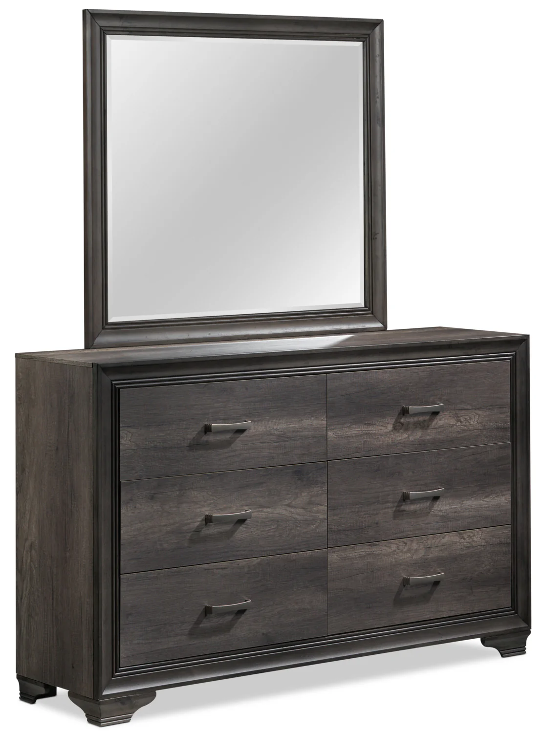 Sophie 6-Drawer Dresser - Weathered Grey - Image 4