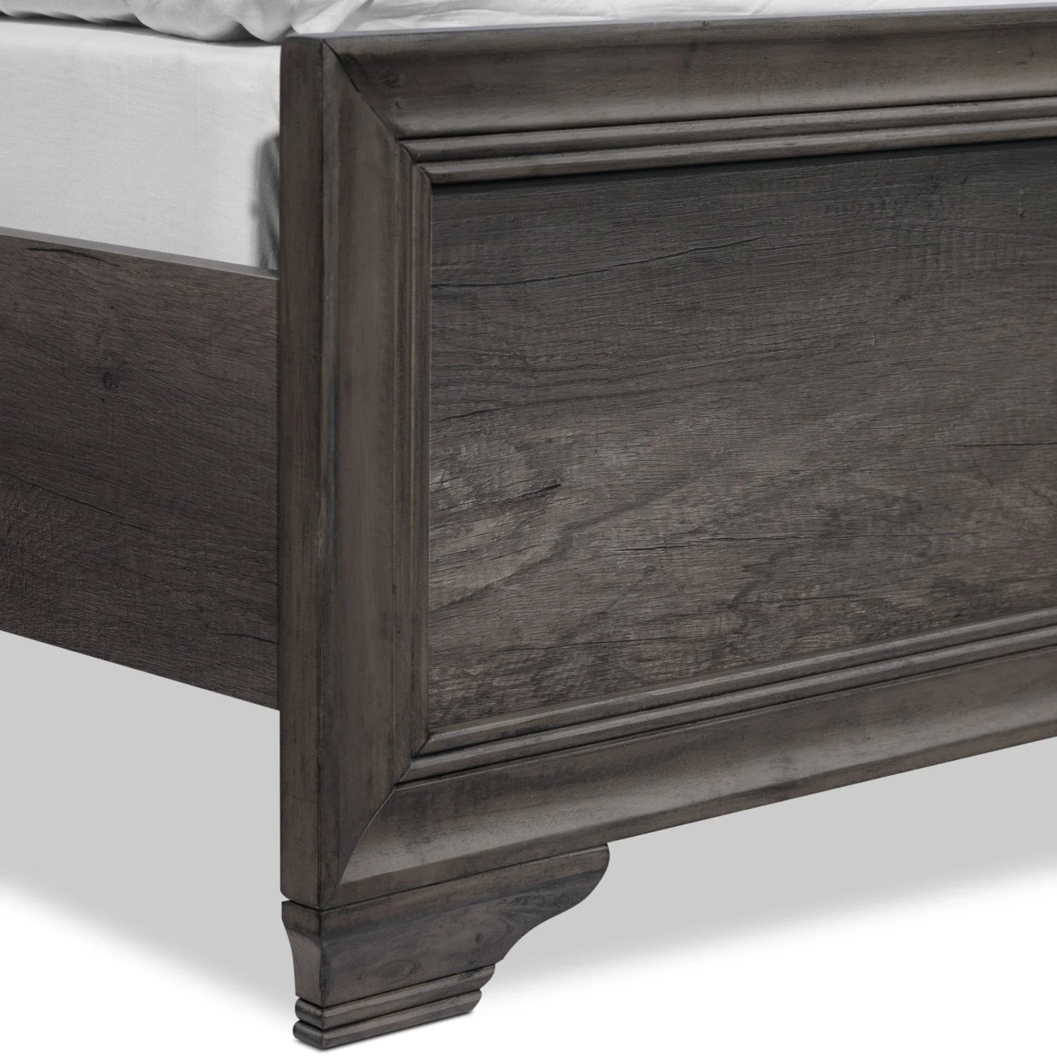 Sophie 6- Piece Full Bedroom Package - Weathered Grey - Image 4