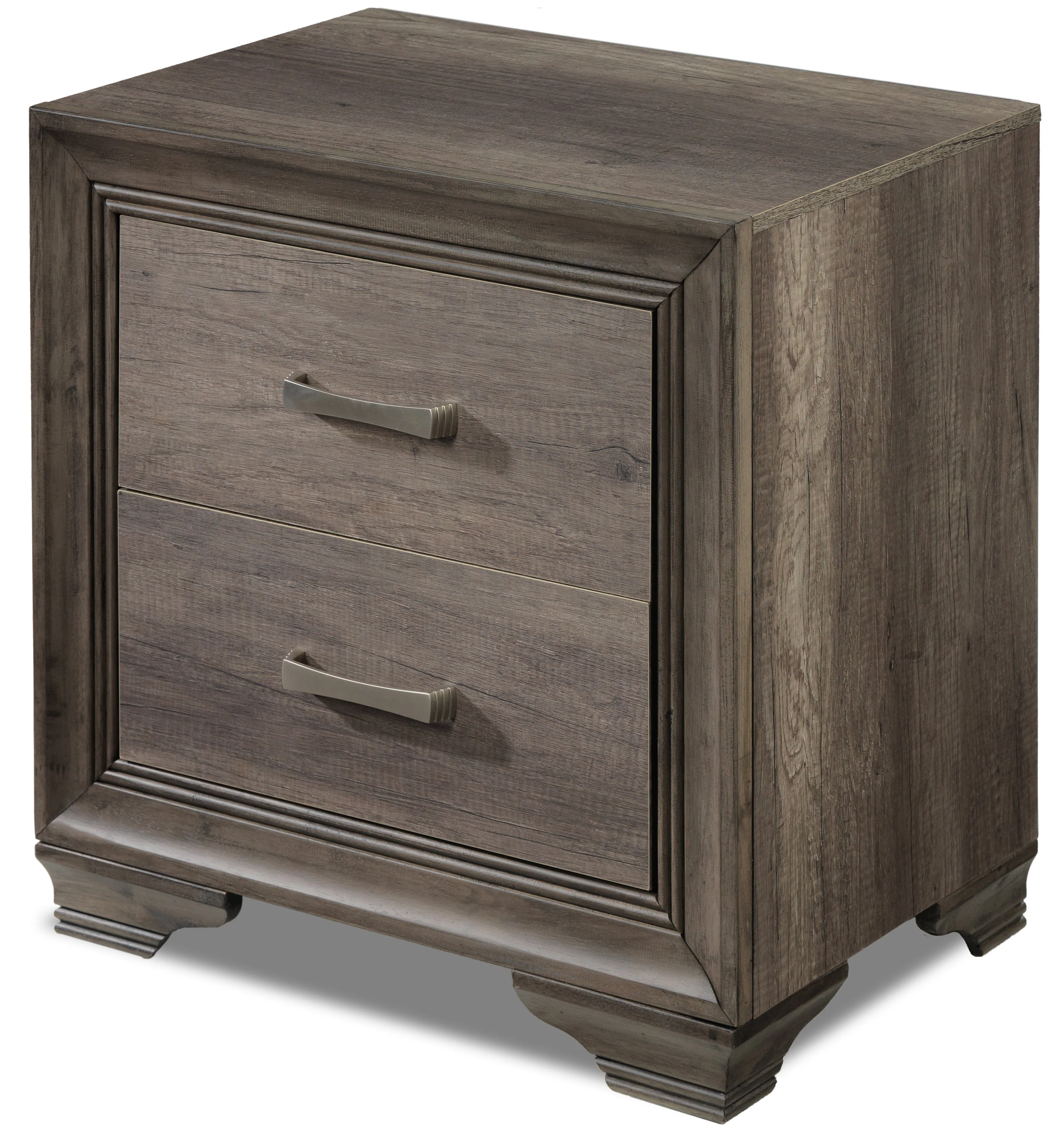 Sophie 6- Piece Full Bedroom Package - Weathered Grey - Image 8