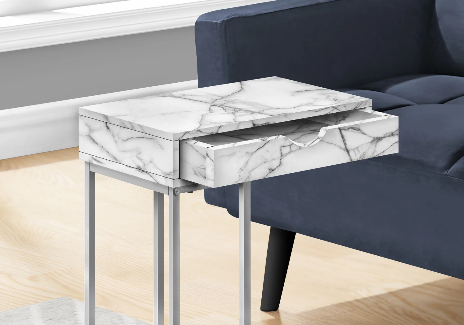 Sora Side Table - White Marble - Image 5