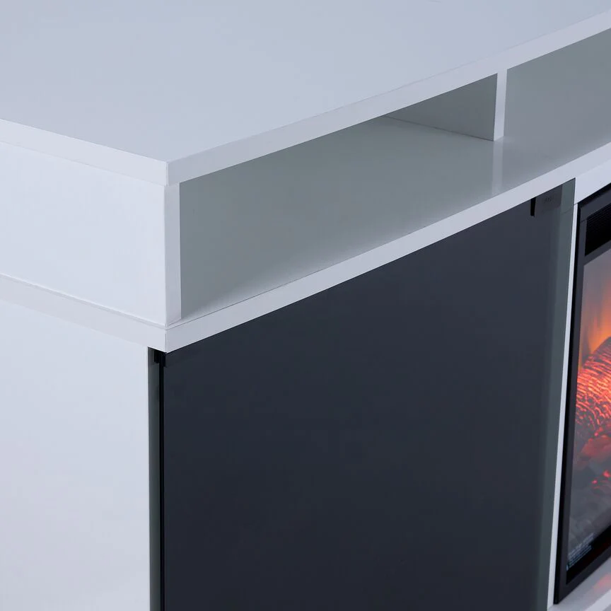 Sorenson 72" Fireplace TV Stand - White - Image 3