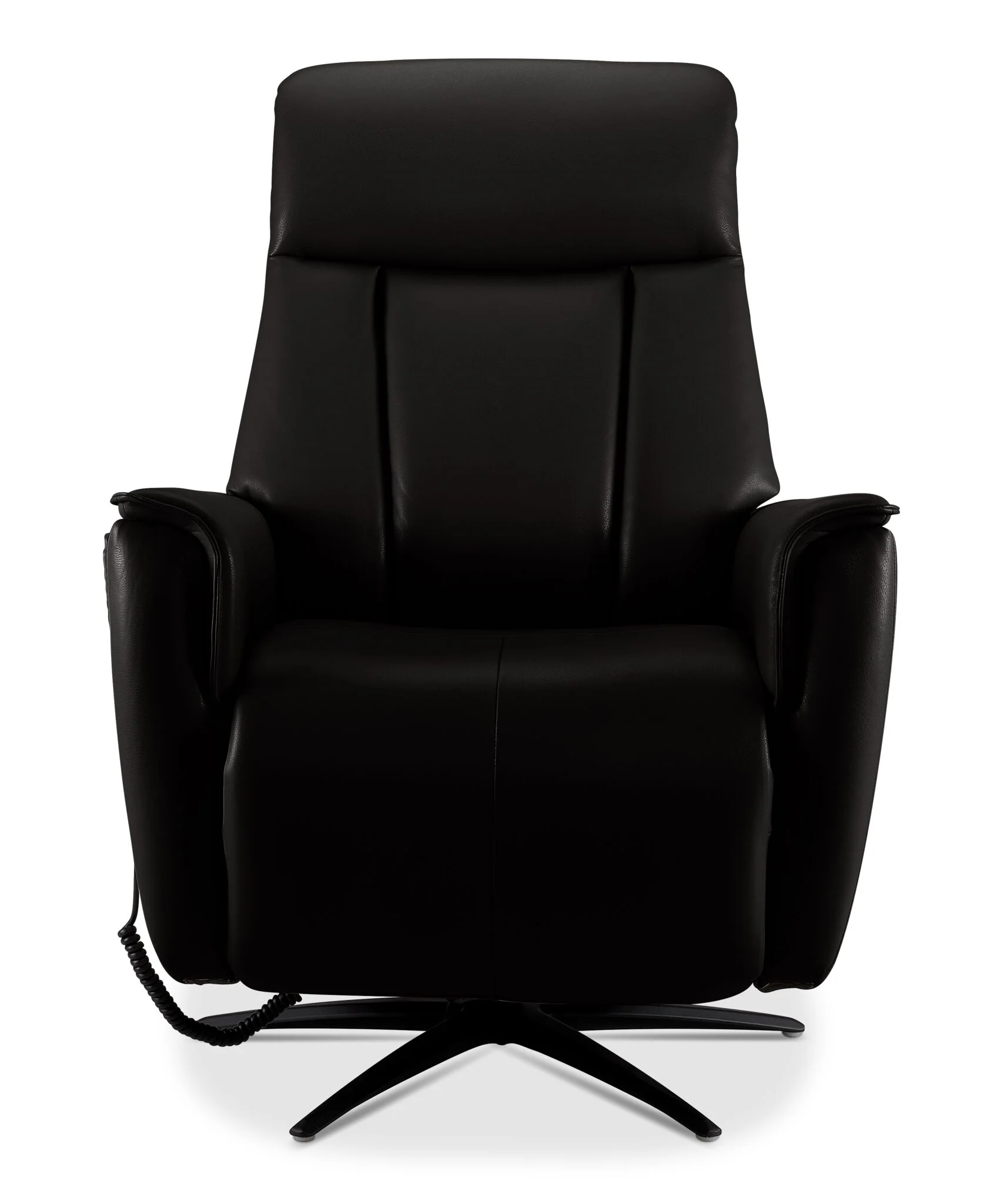 In Harmony - Sorrento Leather Dual Power Recliner - Black - Image 2