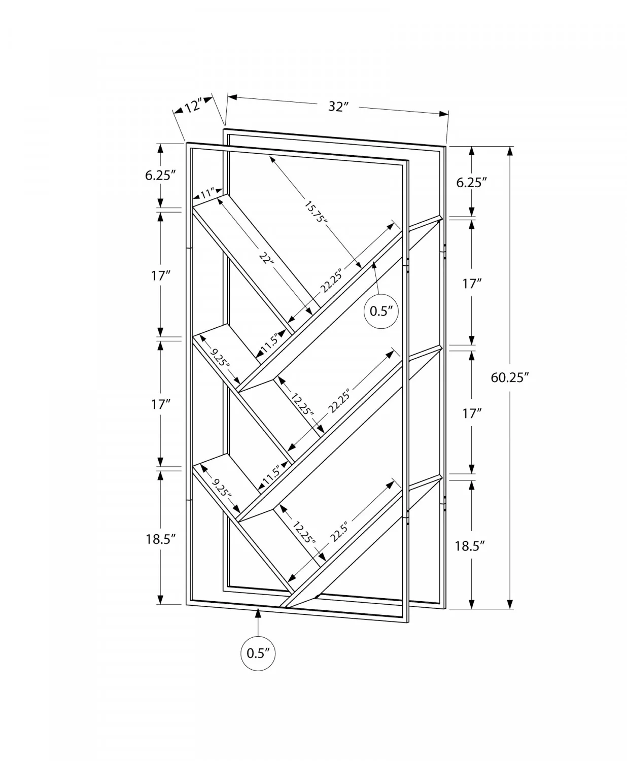Sova Bookcase - Light Brown - Image 3