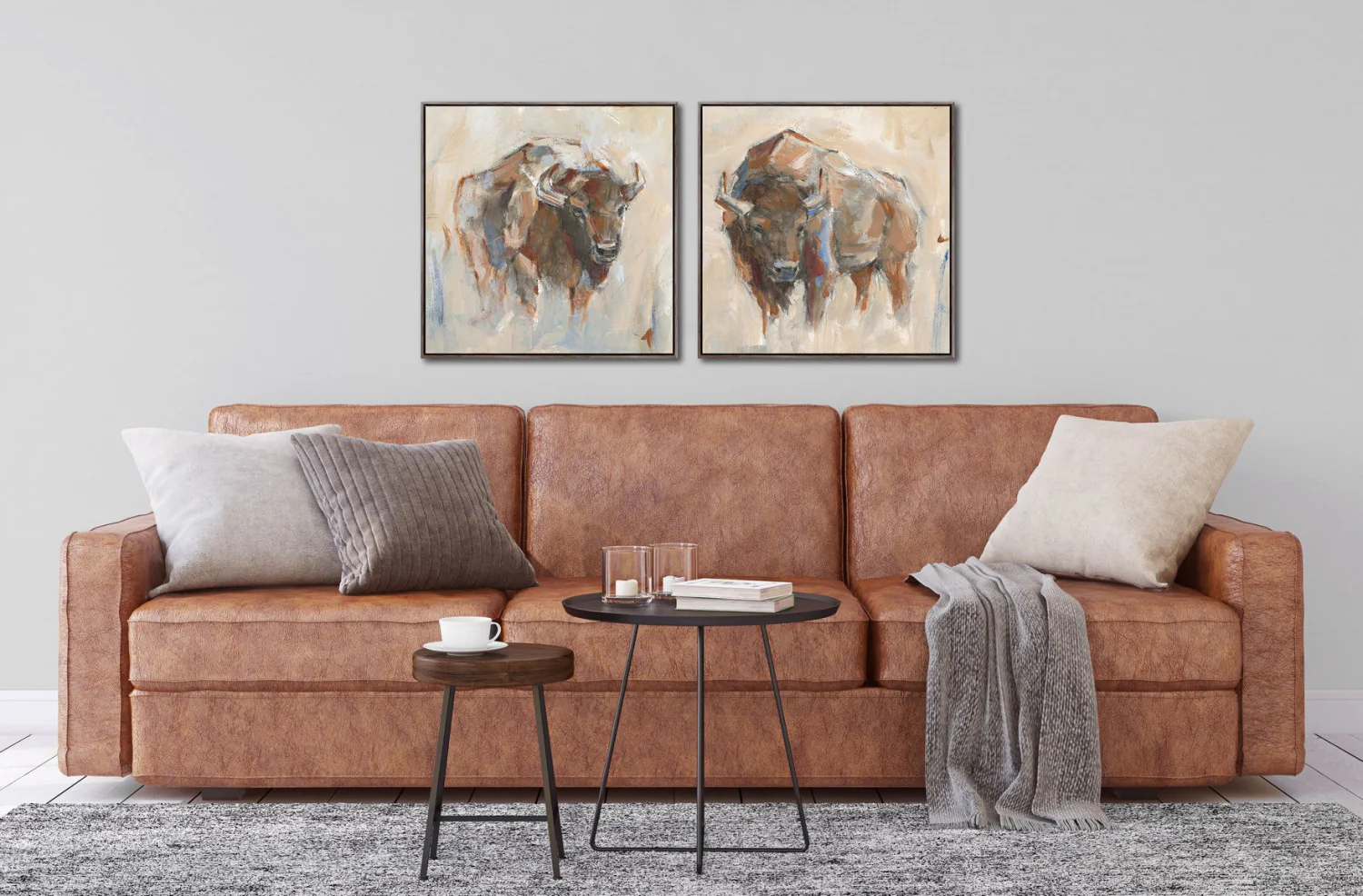 Spirit of the Plains II Wall Art - Brown - 24 X 24 - Image 2