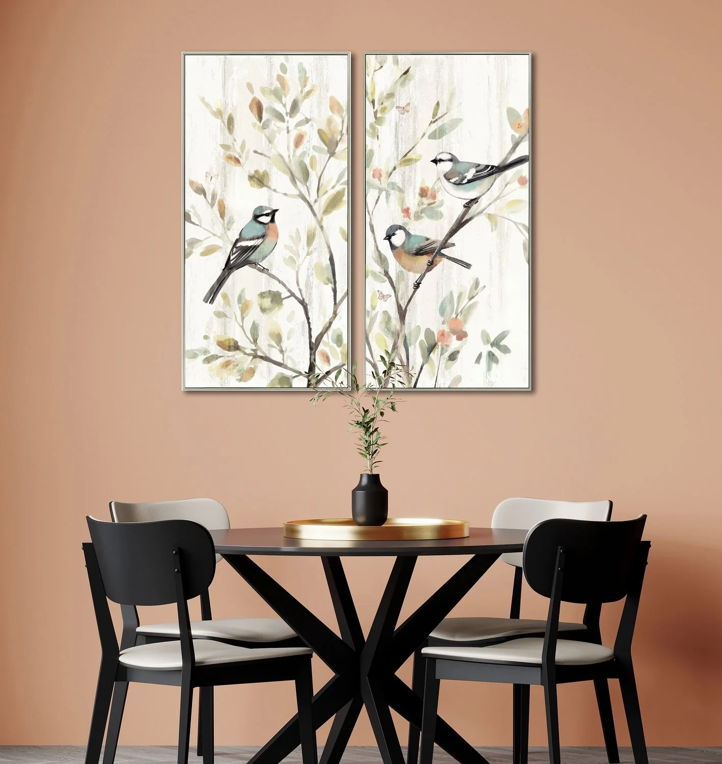 Springtime Conversation I Wall Art - Neutral - 48 X 24 - Image 2