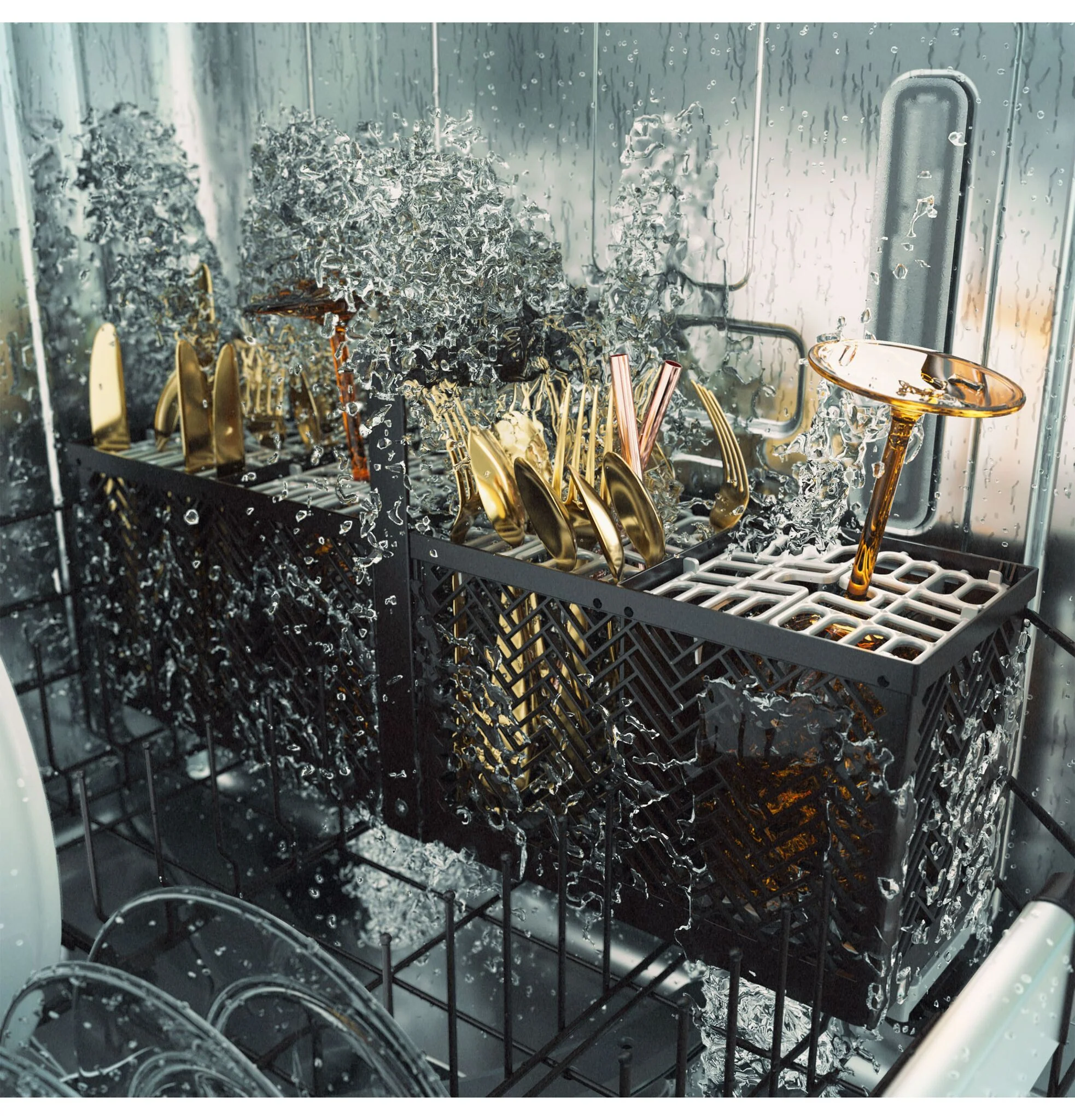Café Stainless Steel CustomFit Dishwasher with Dual Convention Dry - CDT858P2VS1 - Image 6