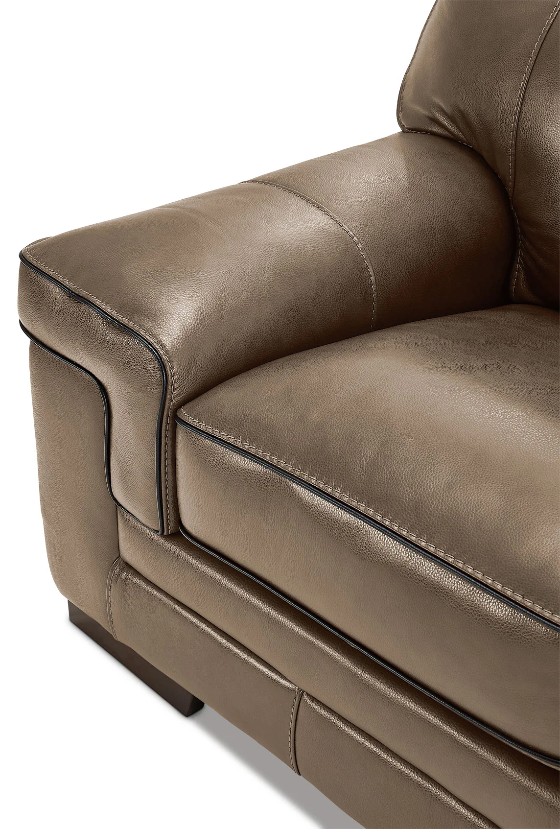 Stampede Leather Loveseat - Buff - Image 3