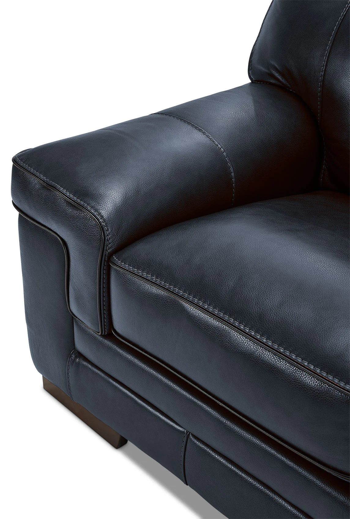 Stampede Leather Loveseat - Cobalt - Image 3
