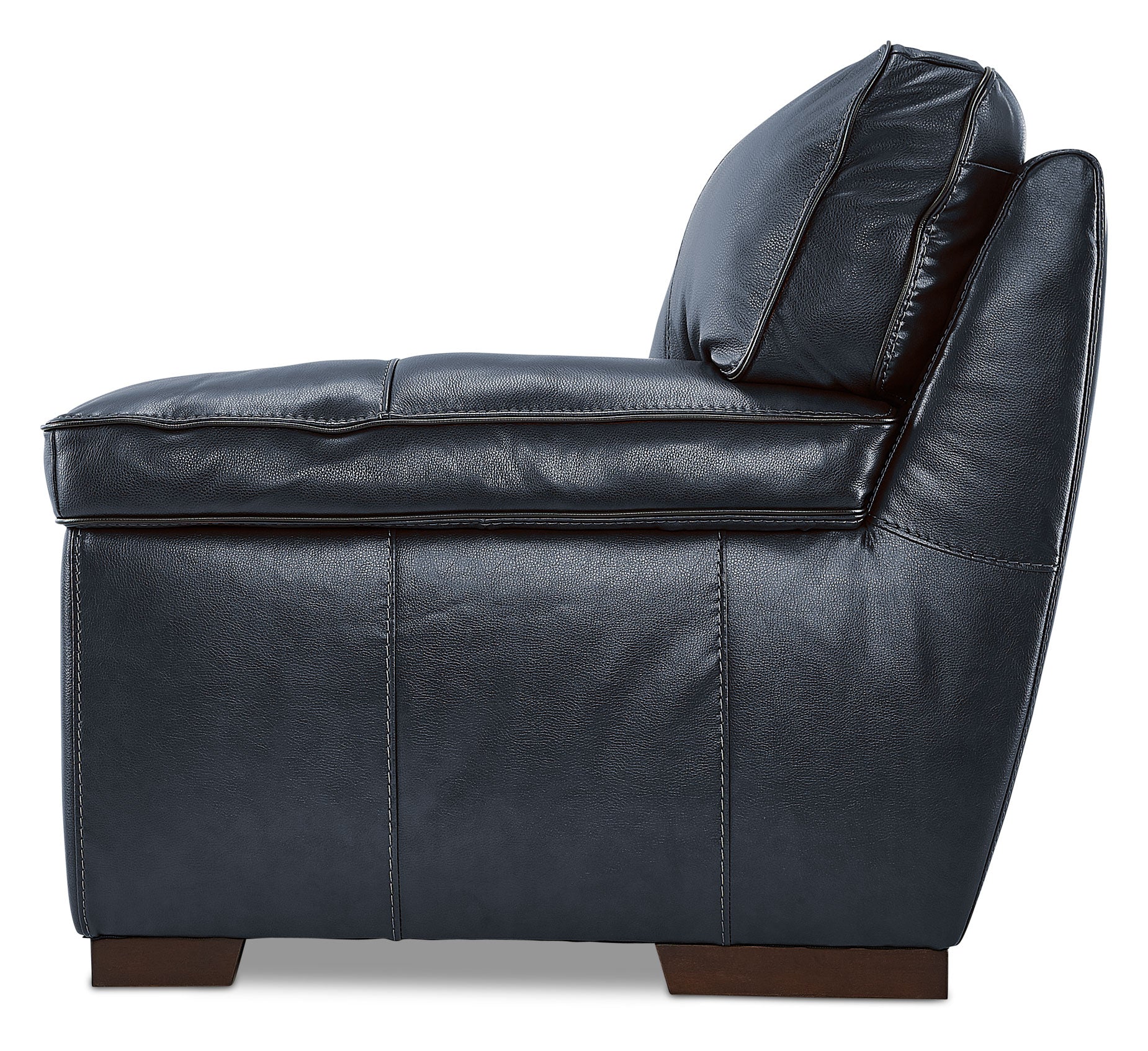Stampede Leather Loveseat - Cobalt - Image 4