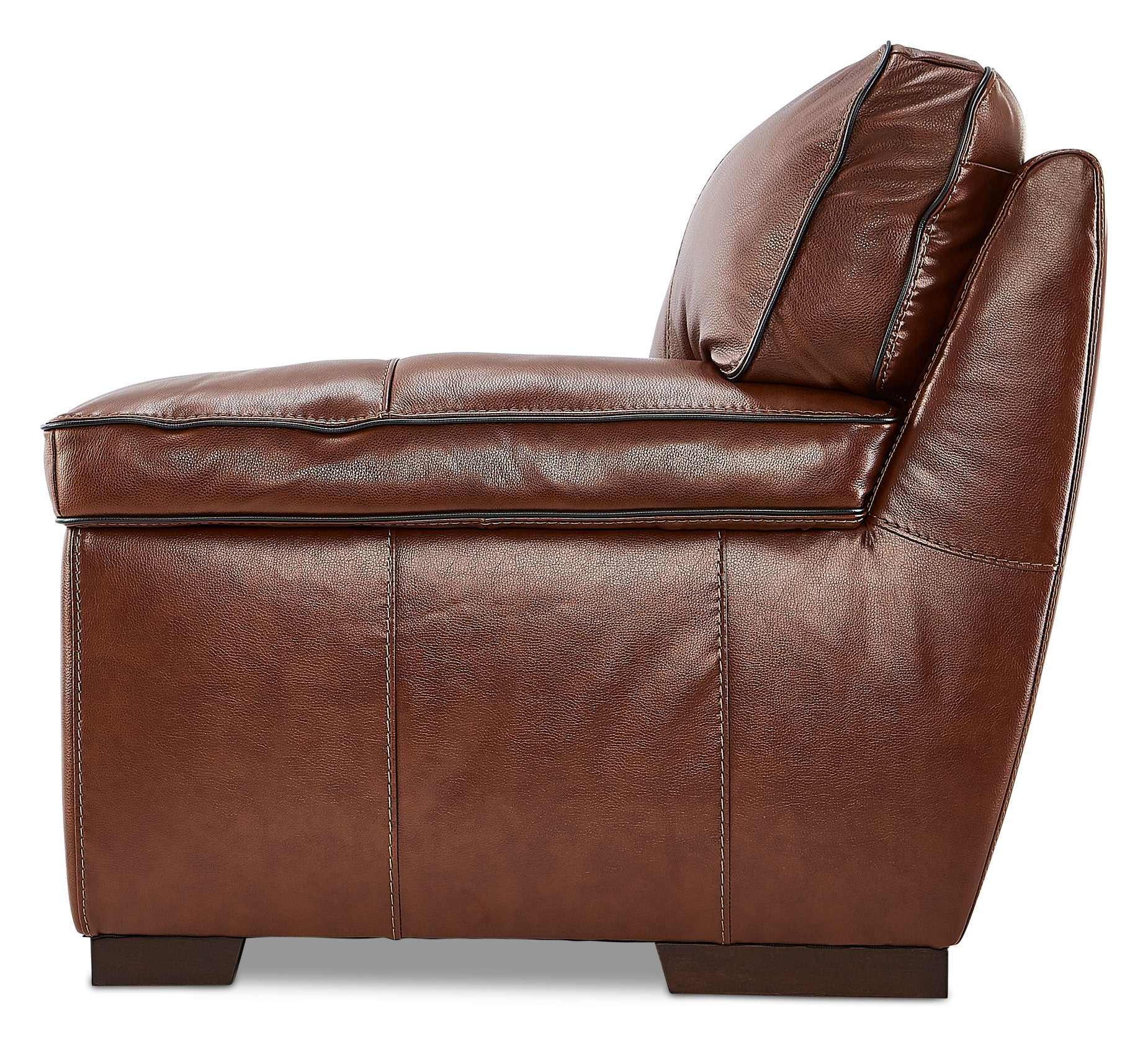Stampede Leather Loveseat - Cognac - Image 3