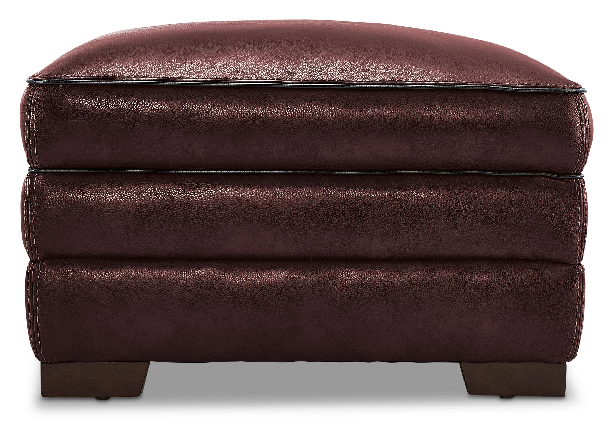Stampede Leather Ottoman - Salsa - Image 4