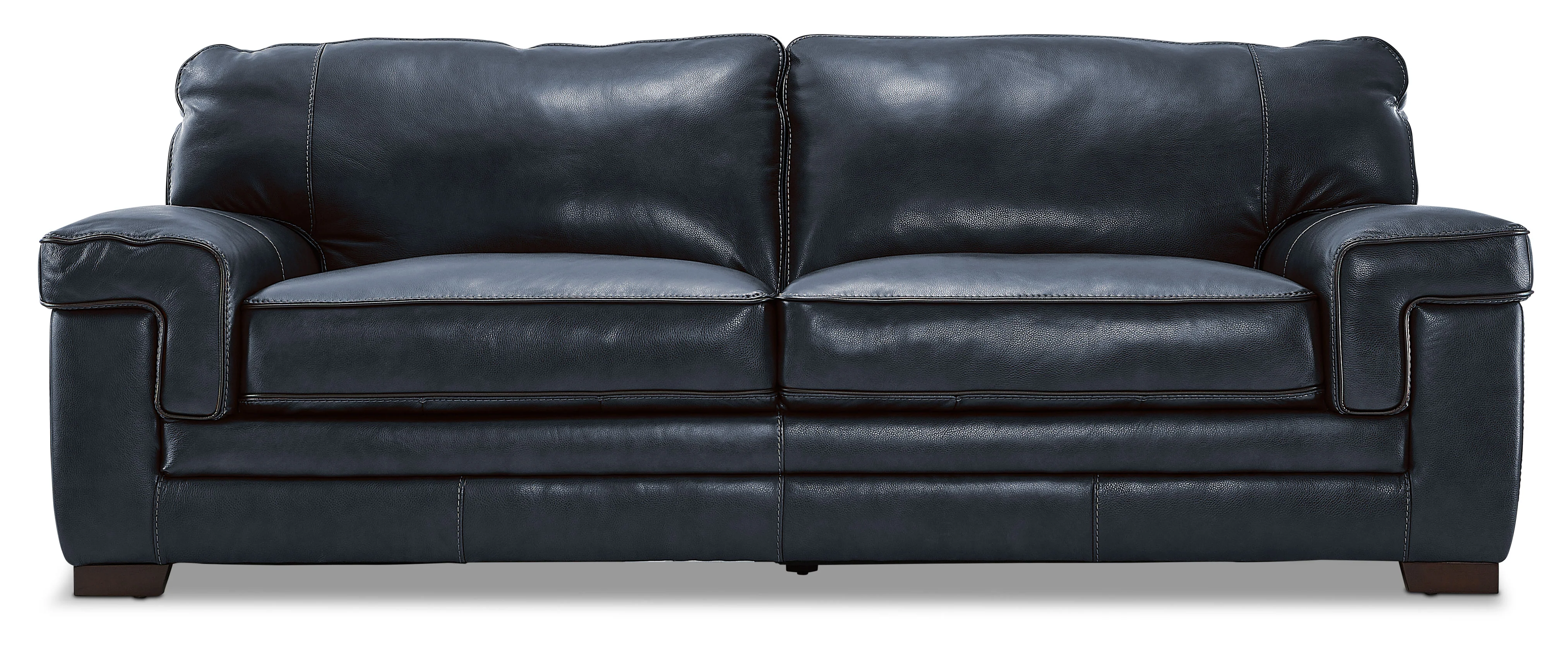 Stampede Leather Sofa - Cobalt - Image 2