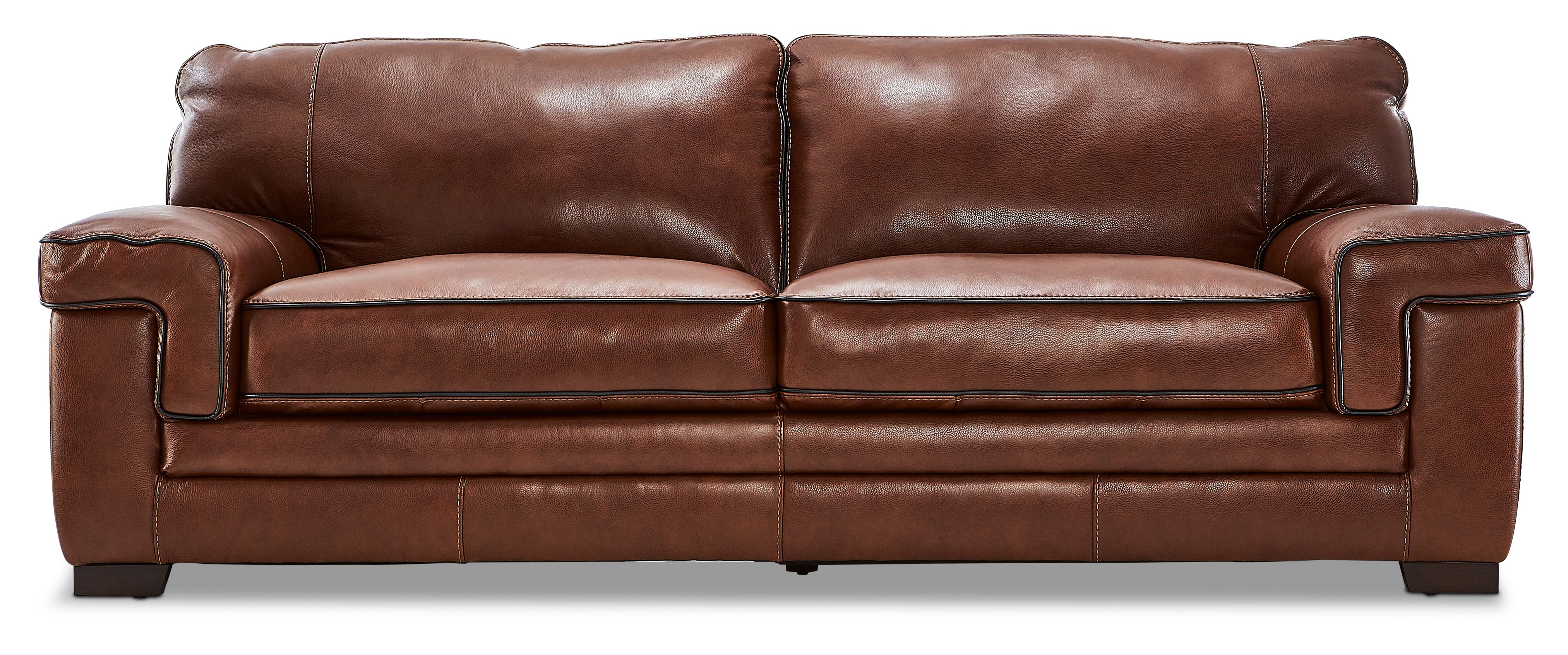 Stampede Leather Sofa - Cognac - Image 2
