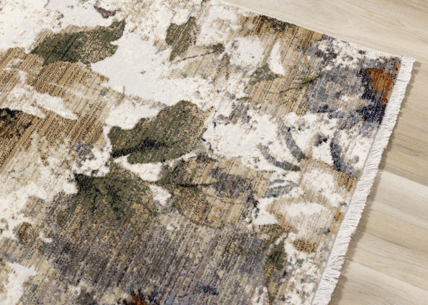 Sterling Contemporary Floral Area Rug - 8' X 11' - Cream/Green/Rust - Image 4