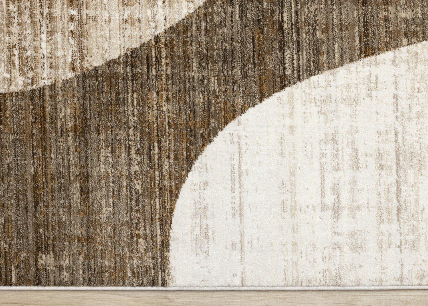 Sterling Modern Teardrop Area Rug - 5' X 8' - Brown/Cream - Image 9