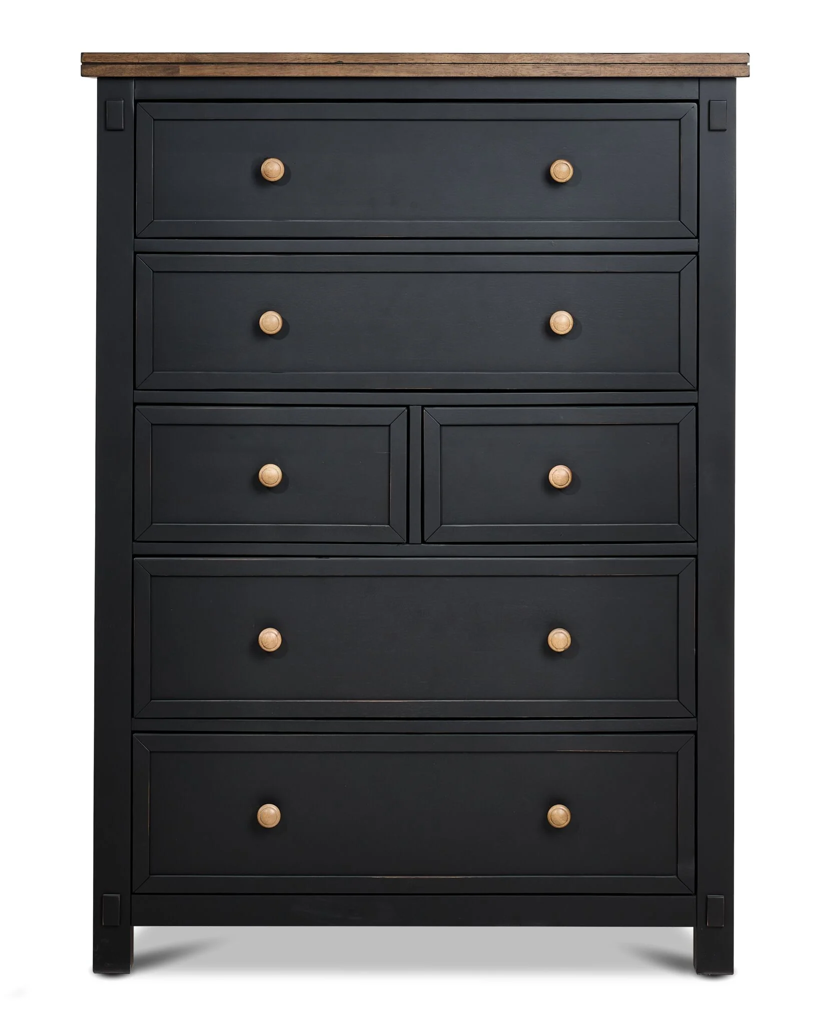 Stormy Ridge 6-Drawer Chest - Slate Black, Chicory - Image 2