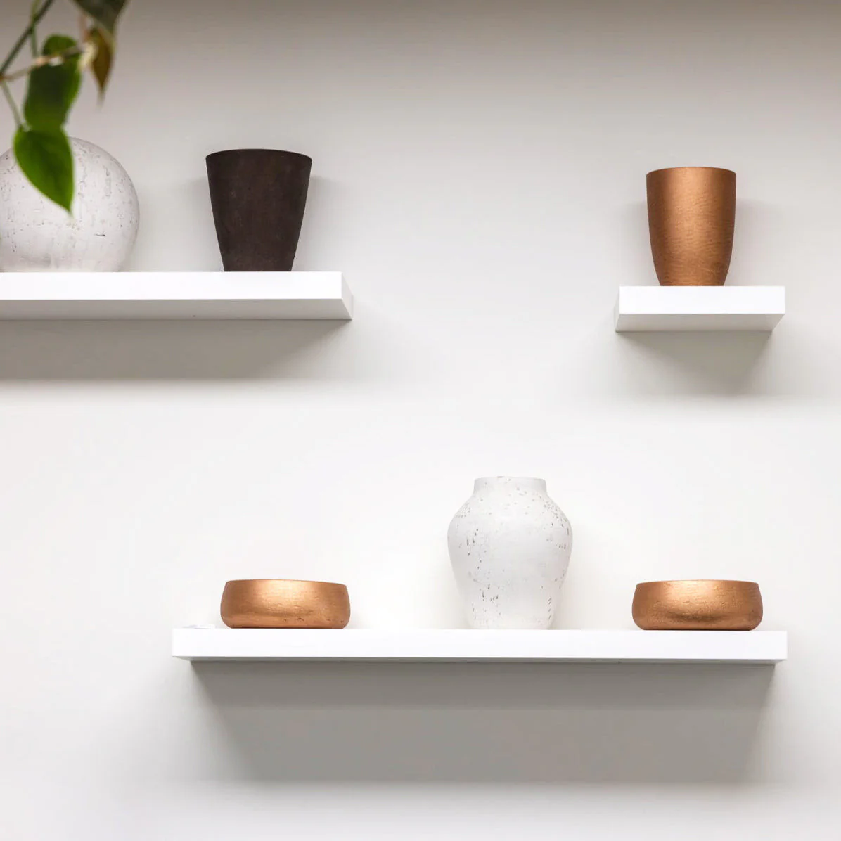 Stravik Bowl Planter - Metallic Bronze - Image 2