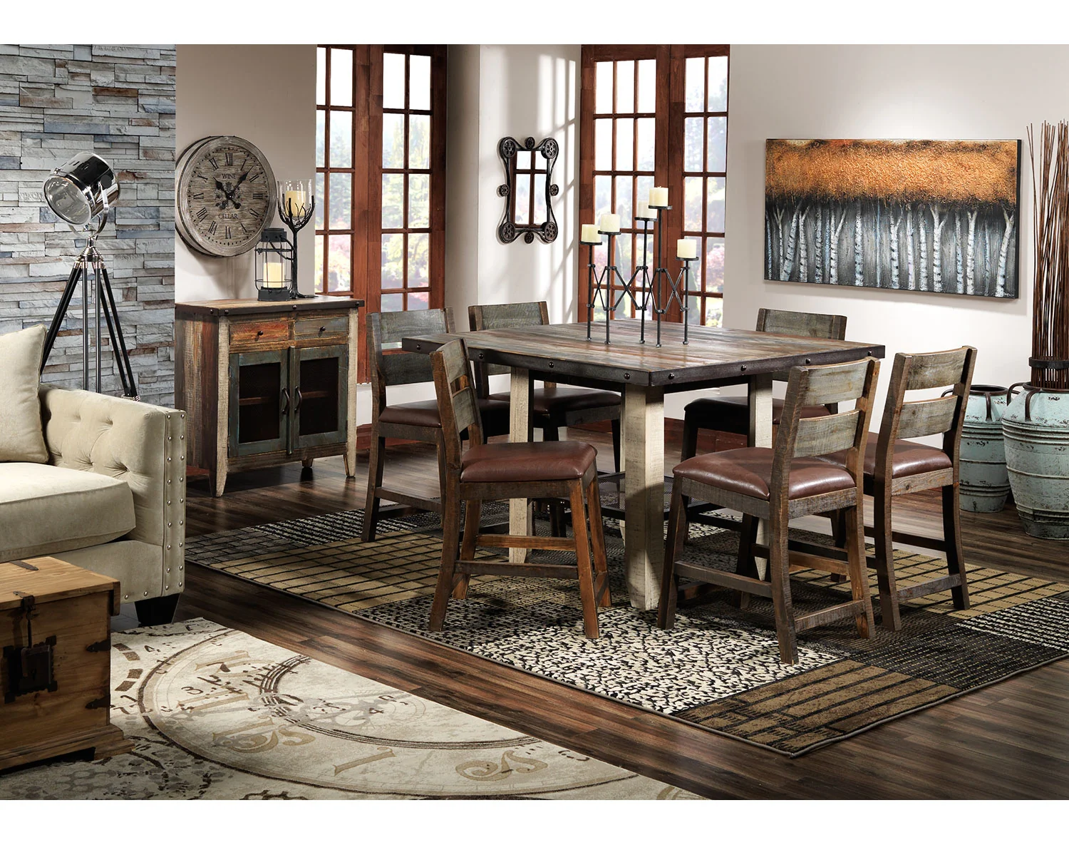 Suitable 5' x 8' Area Rug - Brown - Image 2