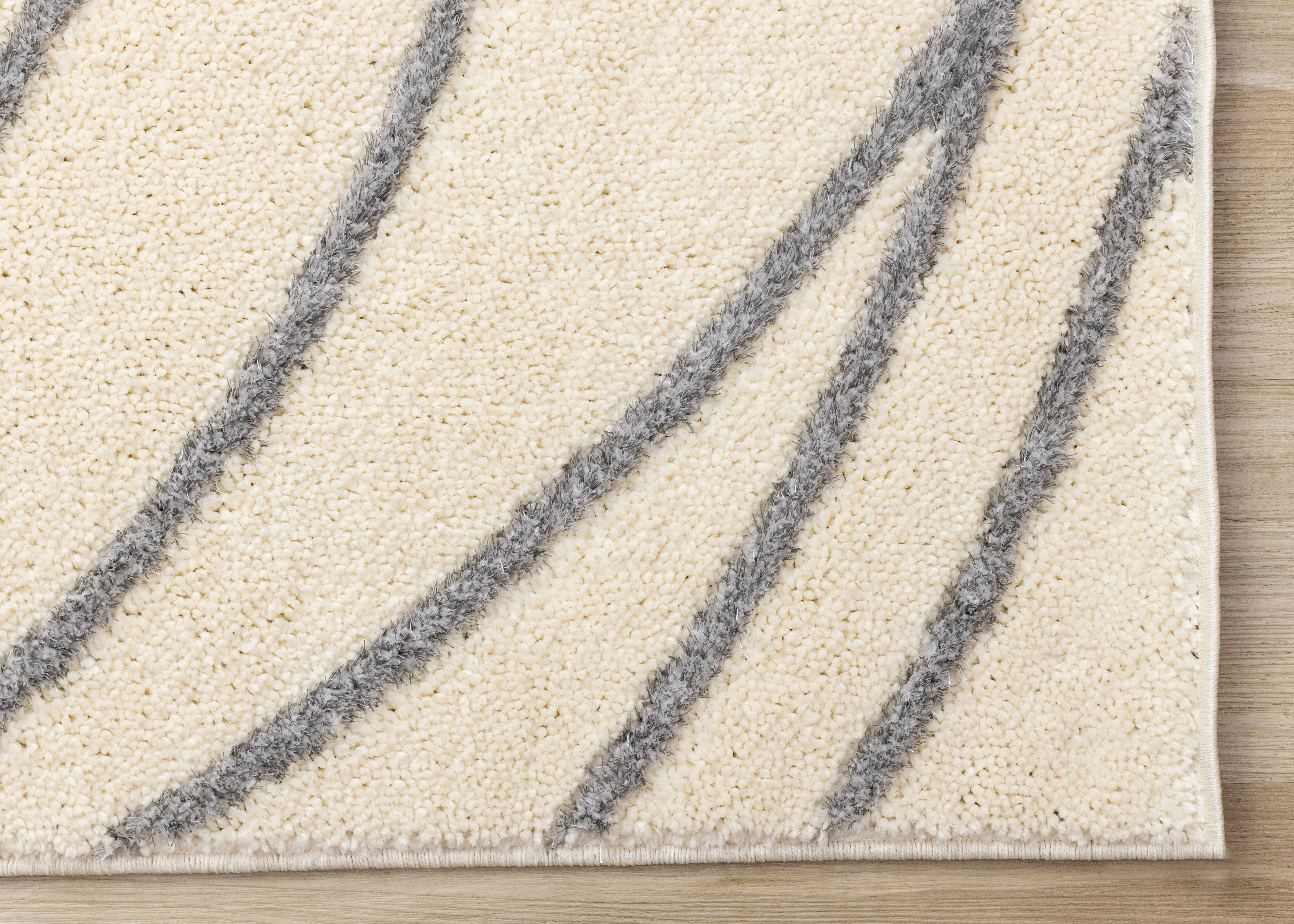 Sully 5'3" x 7'7" Circle Swirl Area Rug - Cream - Image 3