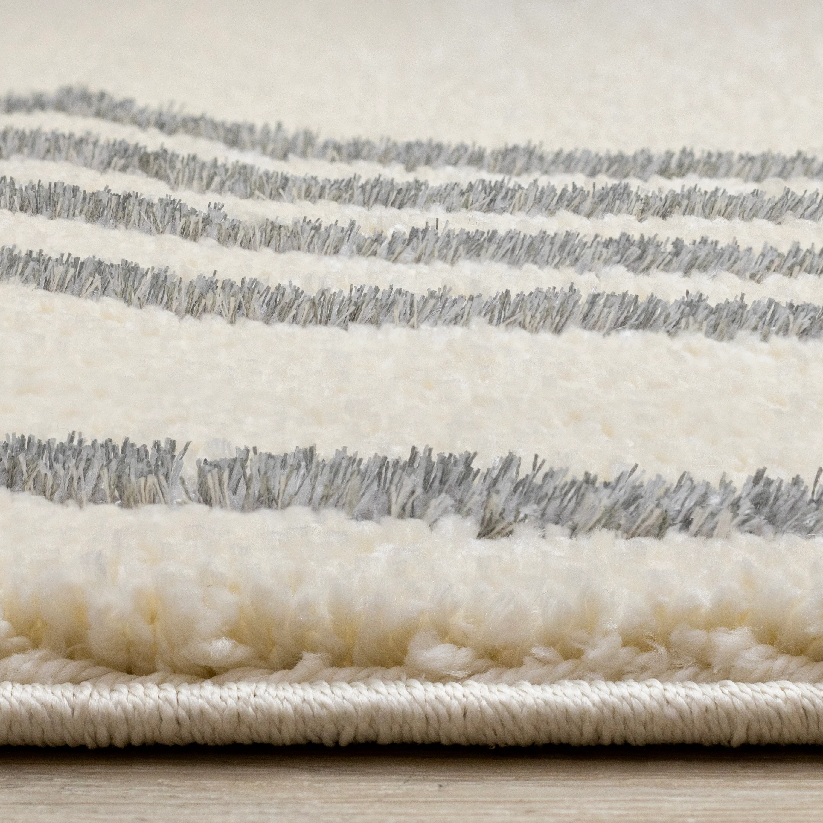 Sully 6'7" x 9'6" Circle Swirl Area Rug - Cream - Image 5