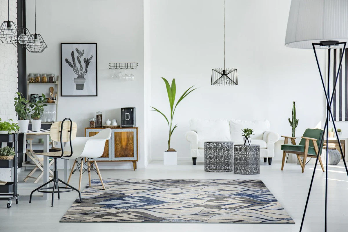 Sumallo I Area Rug - 5'3" x 7'7" - Grey/Navy - Image 2