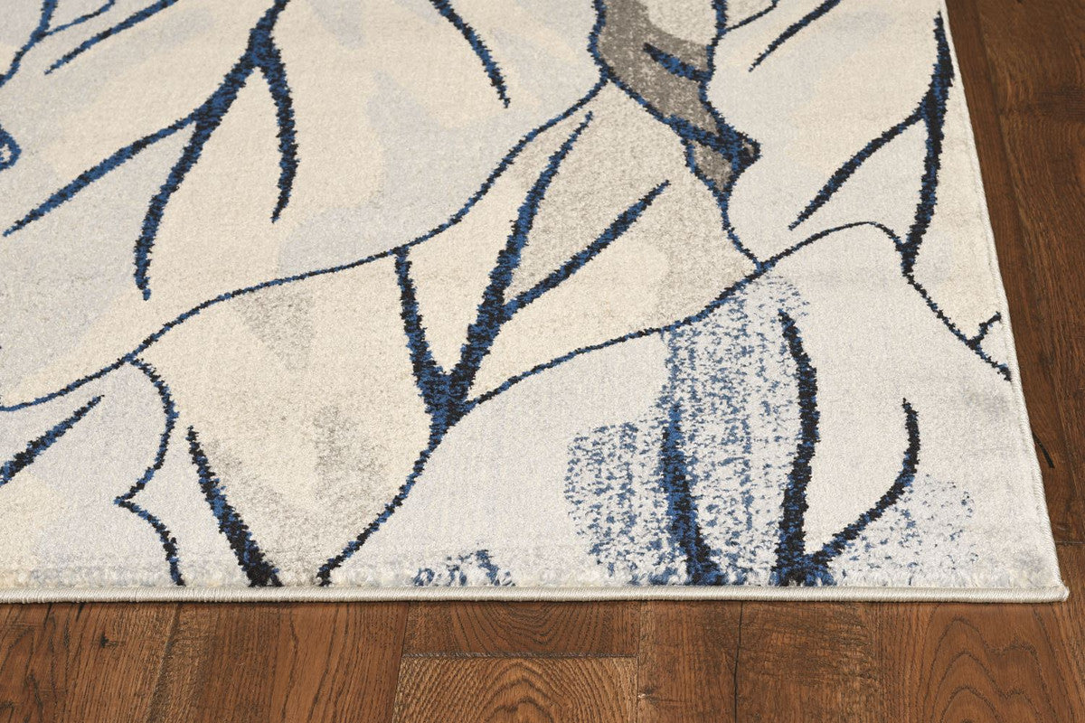 Sumallo I Area Rug - 5'3" x 7'7" - Grey/Navy - Image 3