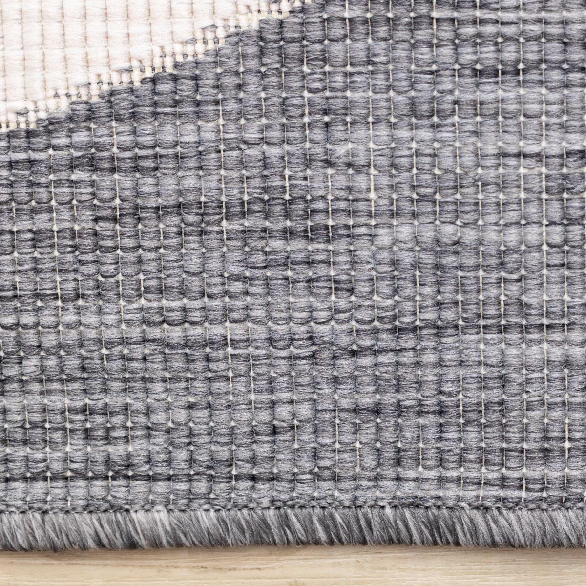 Summer Breeze 5'3" x 7'7" Outdoor Rug Double Arches - Grey, White - Image 8