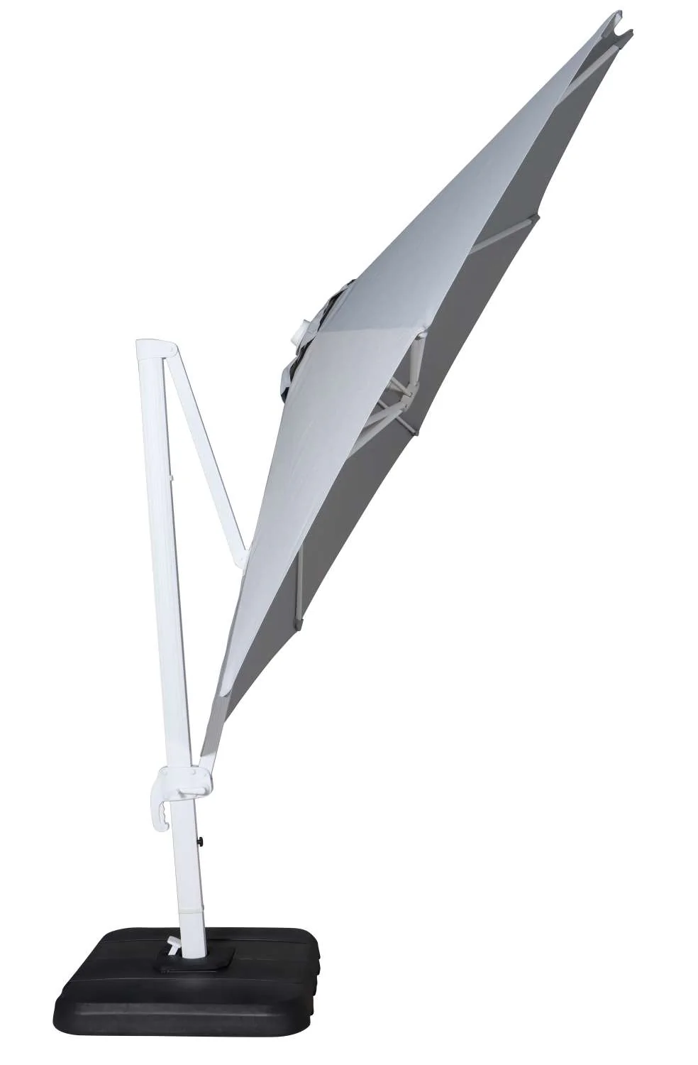 Sunrio Cantilever 11' Umbrella - Grey, White - Image 4