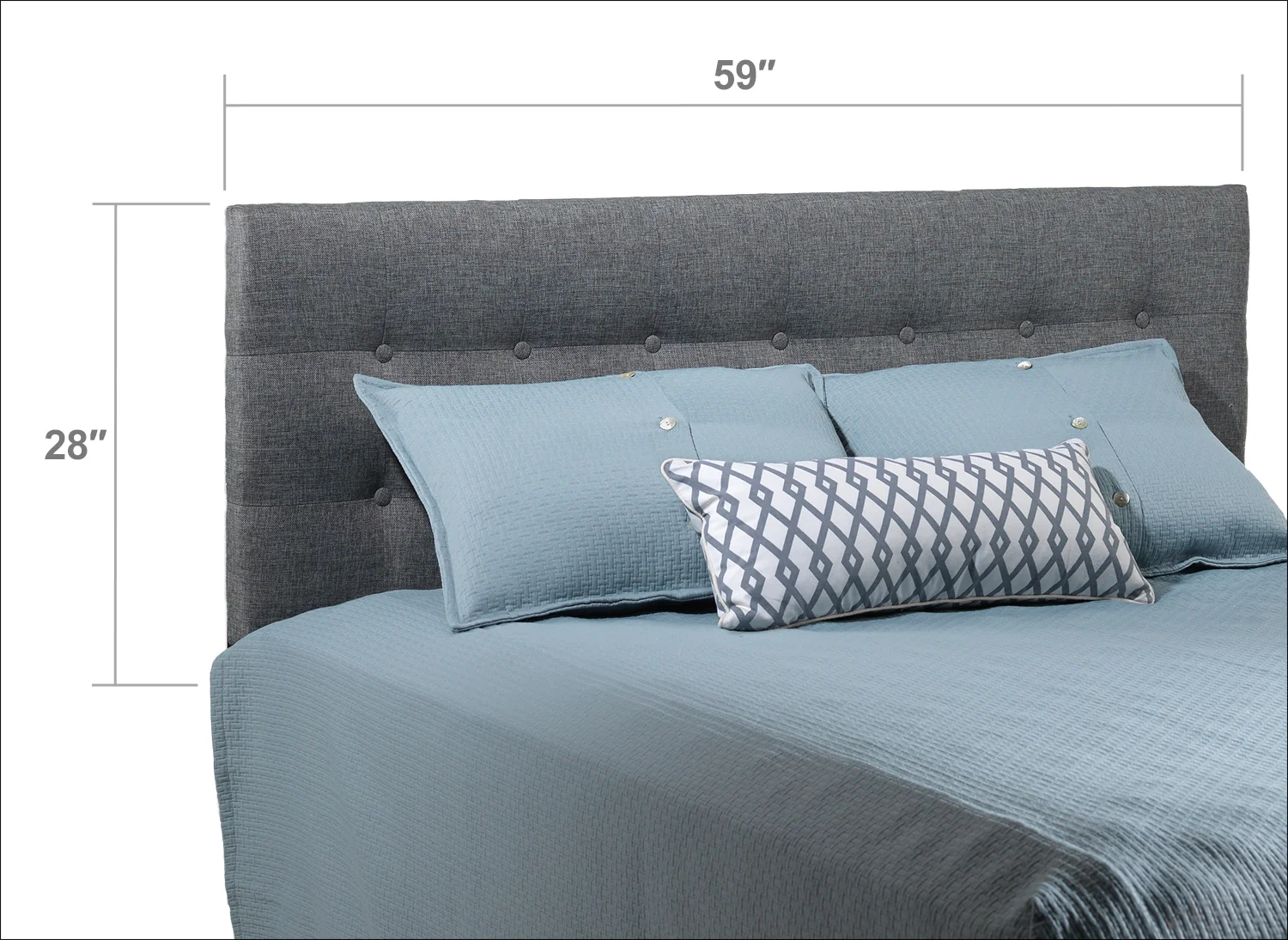 Sunup King Headboard - Grey - Image 3