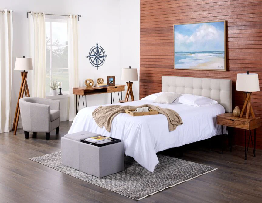 Sunup Queen Headboard - Beige - Image 2