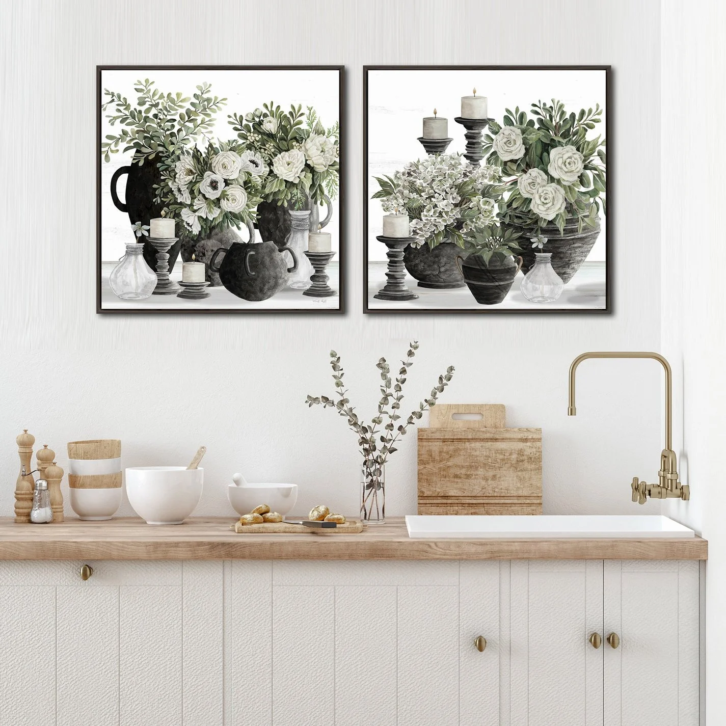 Tabletop Grace II Wall Art - White/Black - 30 X 30 - Image 2