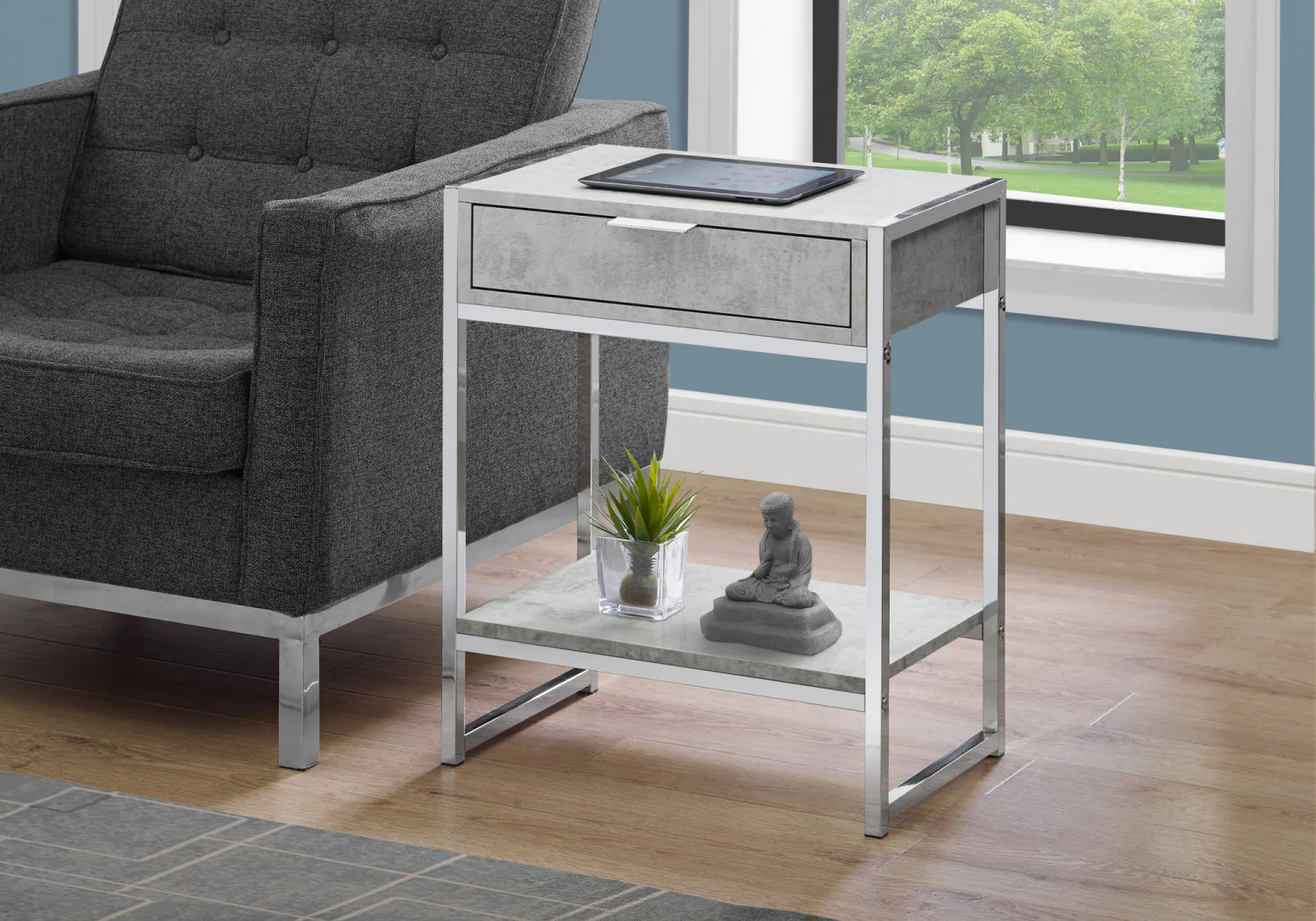 Tallen Side Table - Grey - Image 2