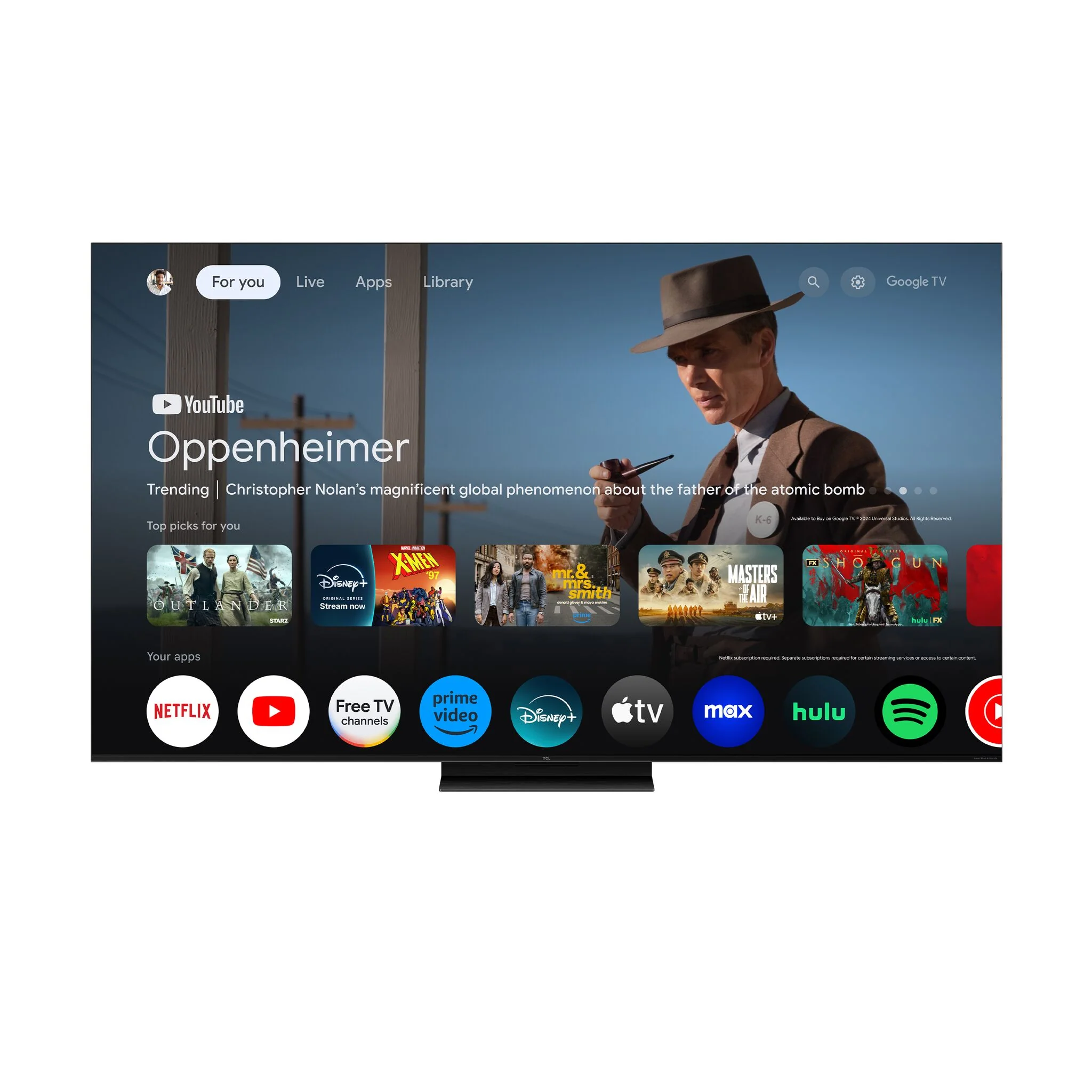 TCL 55" QM7K Series 4K UHD HDR QD-Mini LED Smart TV with Google TV - 55QM7K - Image 3