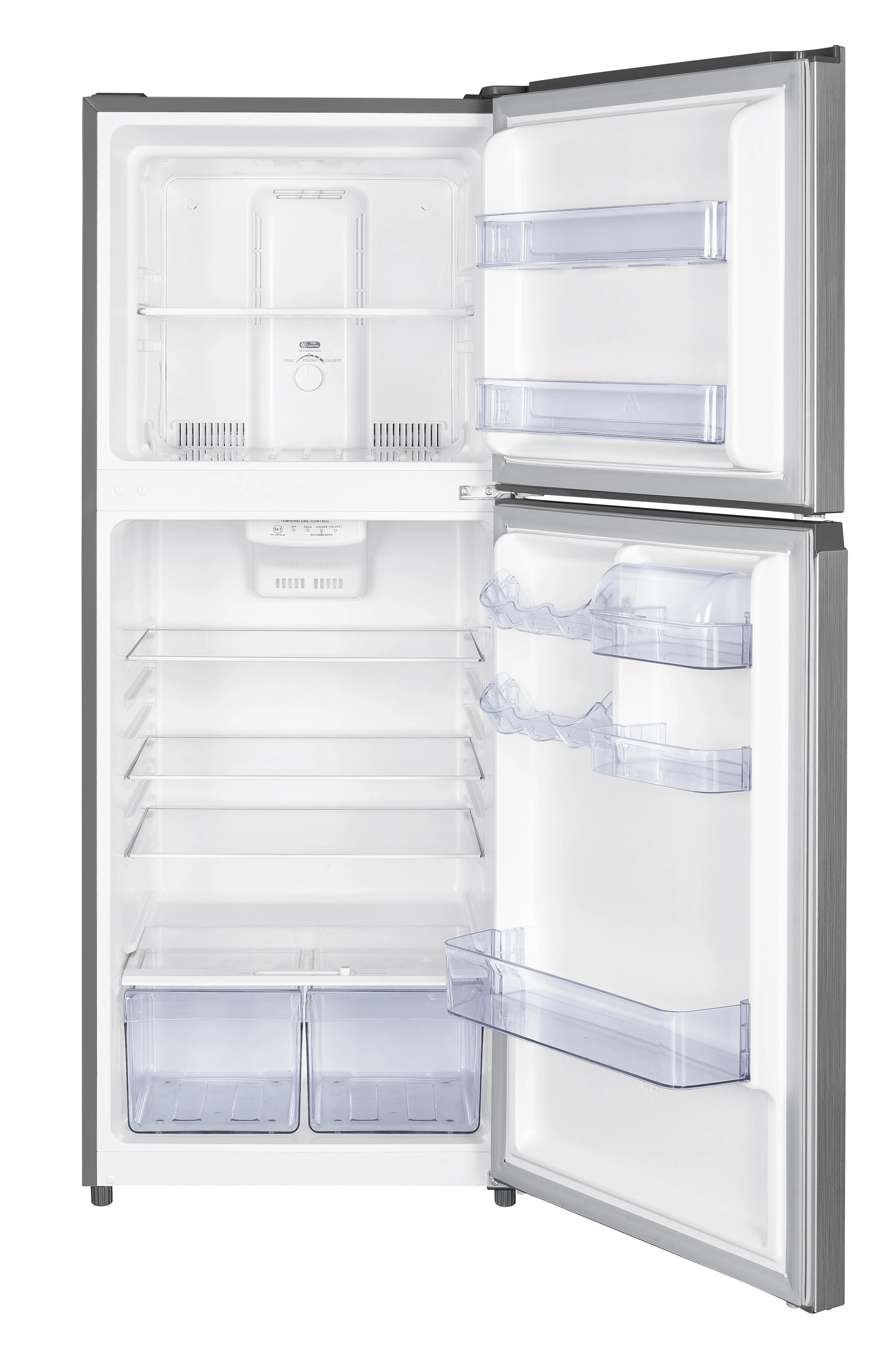 TCL 23.75" 10.1 Cu. Ft. Stainless Steel Top-Freezer Refrigerator - TM102L-CA - Image 3