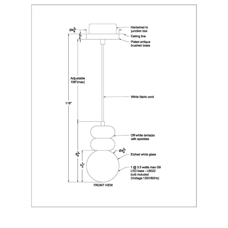 Tempress Pendant Light - White - Image 4