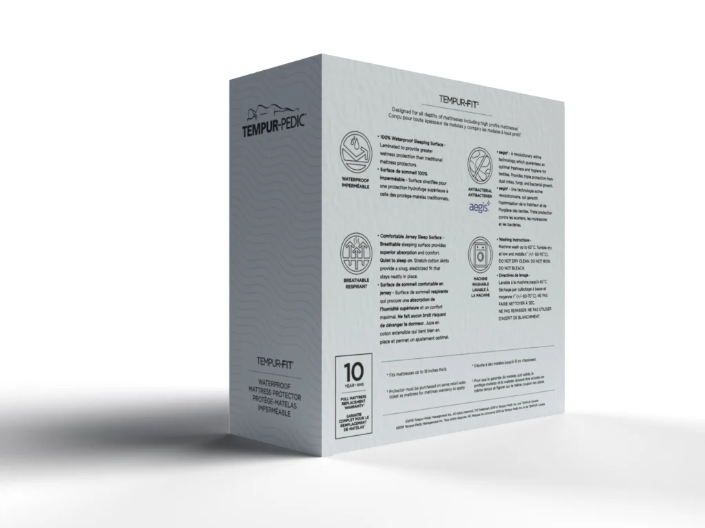 TEMPUR-Fit Twin XL Waterproof Mattress Protector - Image 2