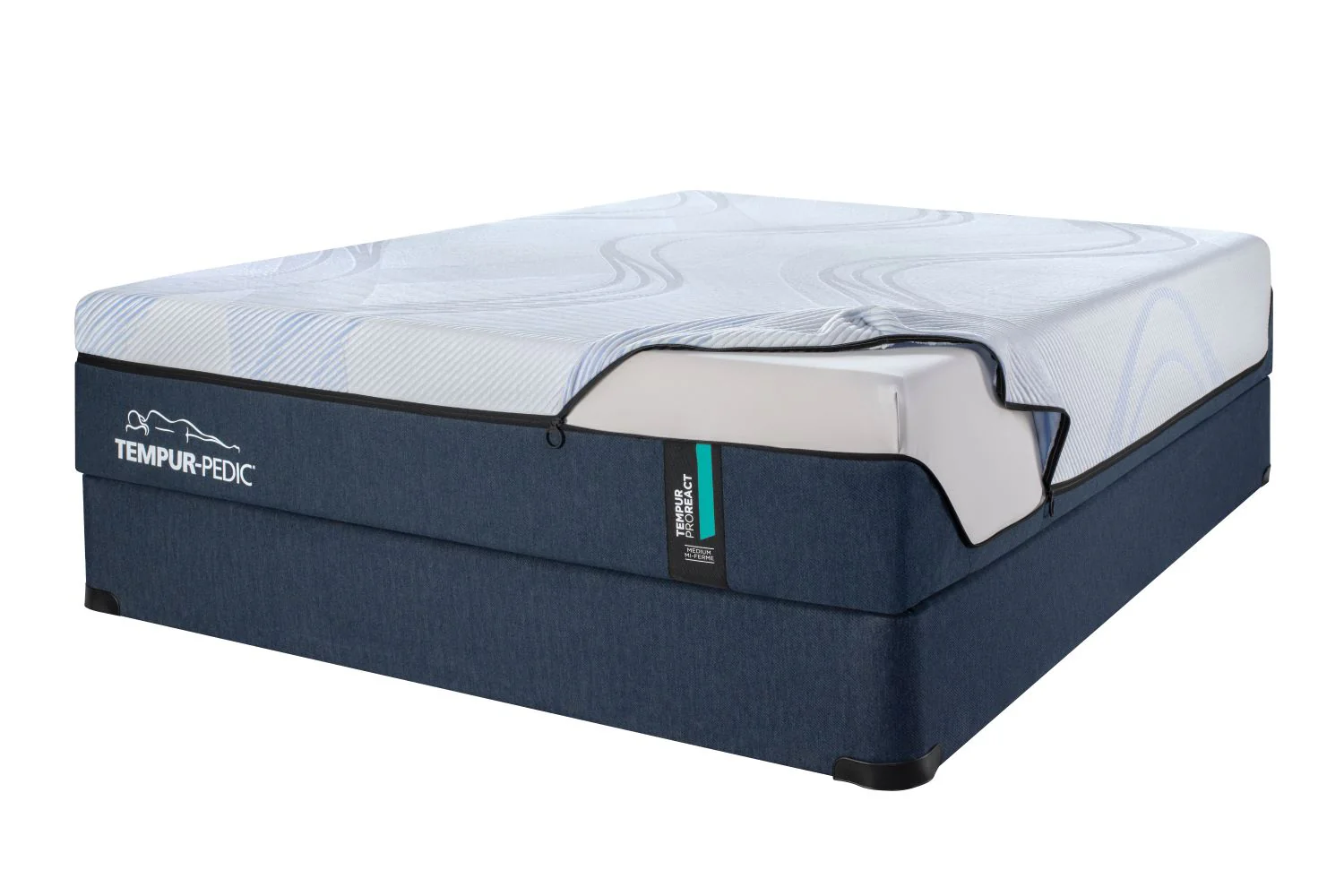 Tempur-Pedic Pro-React 2.0 Medium Full Mattress and Boxspring Set - Image 4