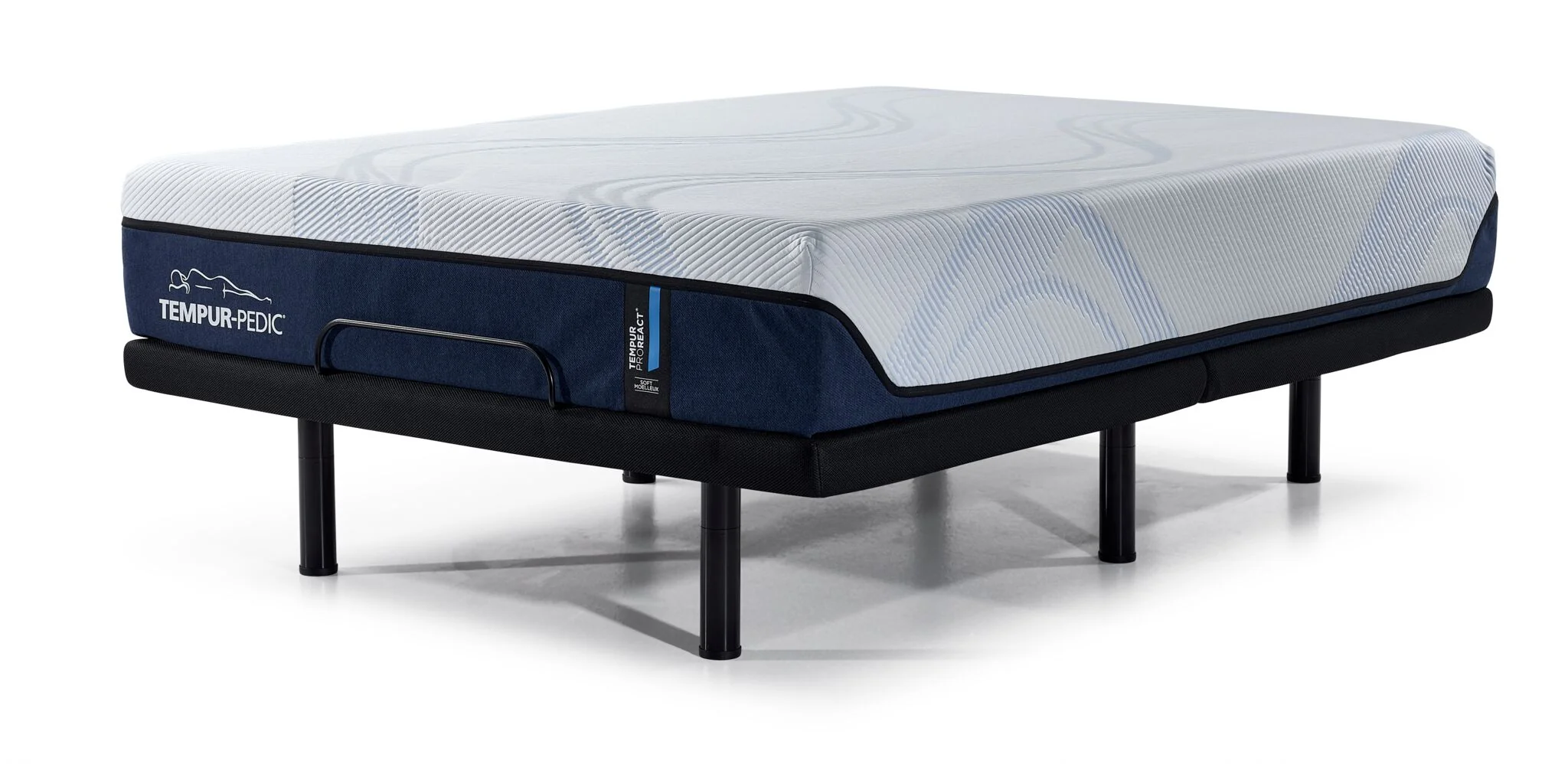Tempur-Pedic Pro React 2.0 Soft 12" Queen Mattress and L2 Motion Pro Adjustable Base - Image 2
