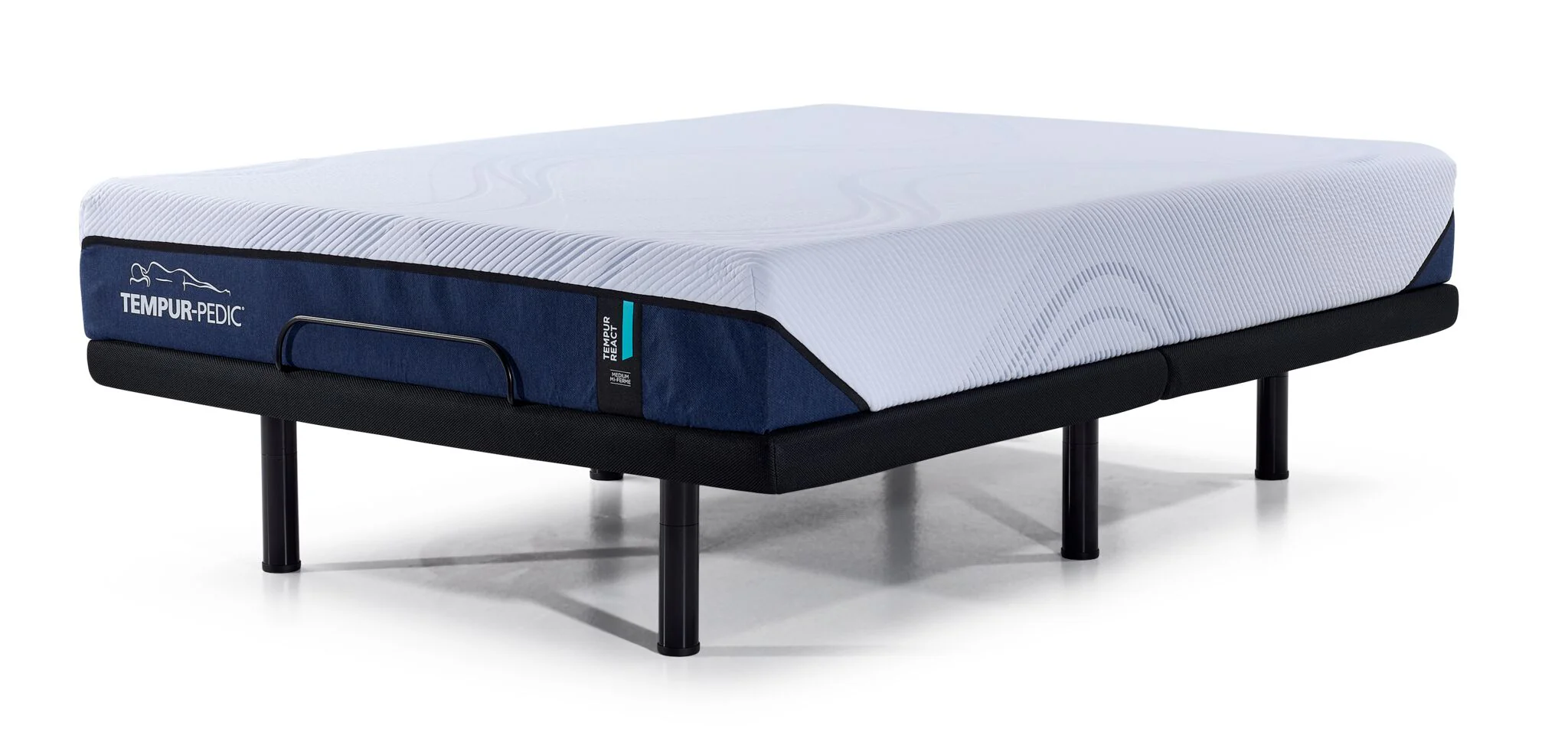 Tempur-Pedic React 2.0 Medium 10" King Mattress and L2 Motion Fit Adjustable Base - Image 2