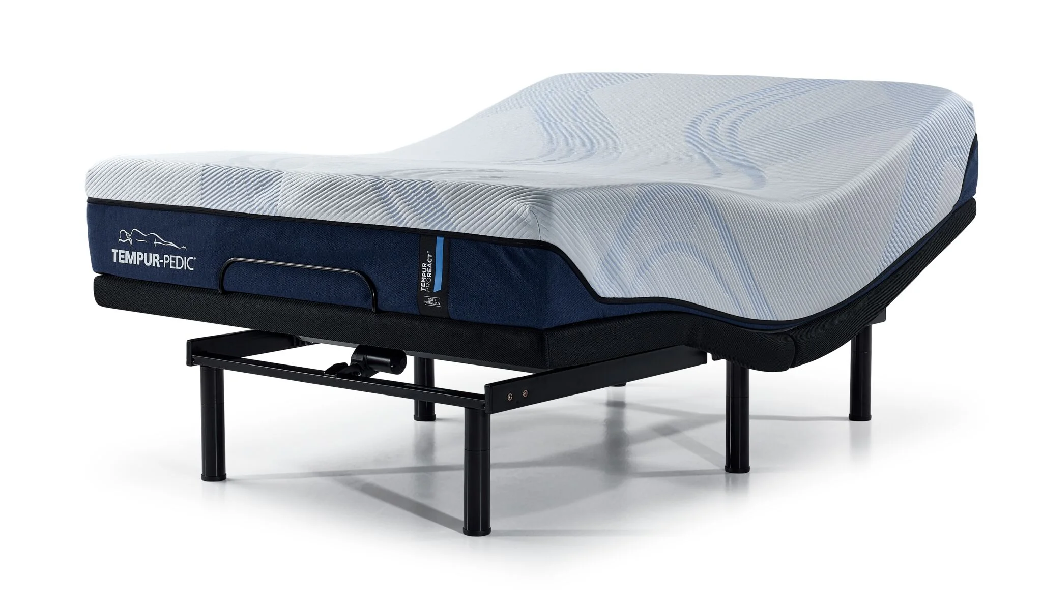 Tempur-Pedic React 2.0 Medium 10" Queen Mattress and L2 Motion Fit Adjustable Base - Image 3