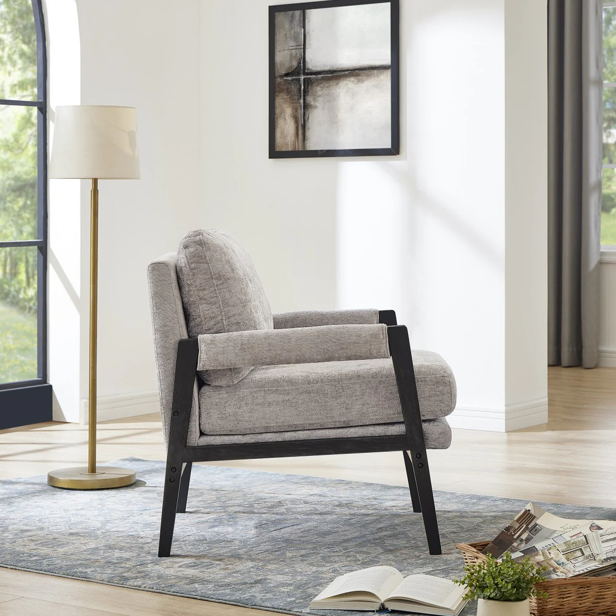 Termon Accent Chair - Grey - Image 3