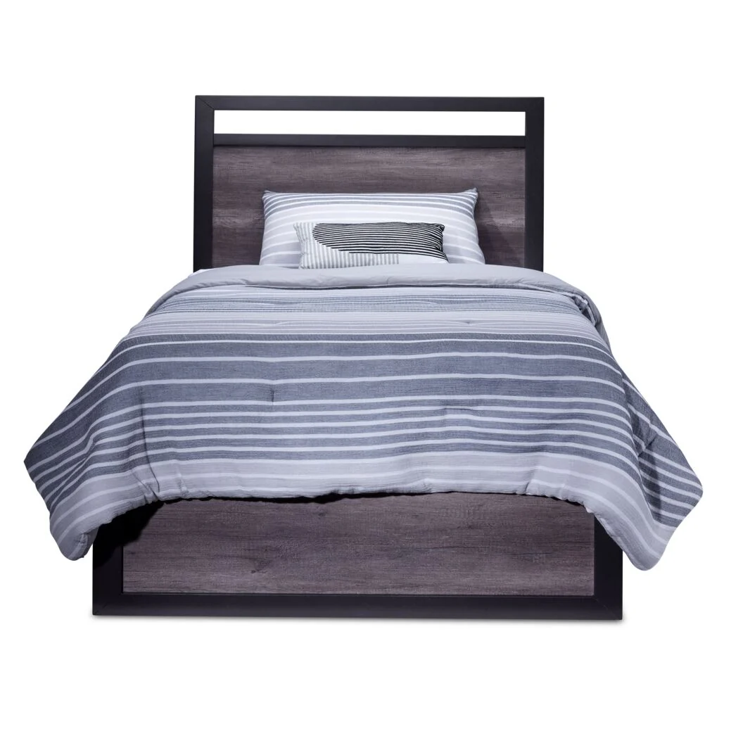 Terra 3-Piece Full Bed - Grey - Image 2