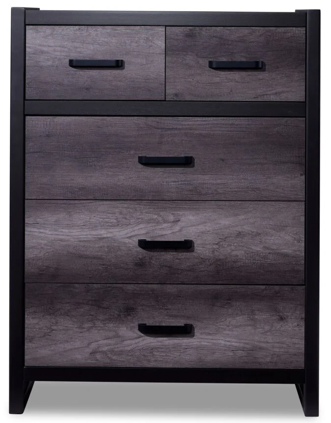 Terra 5-Drawer Chest - Grey - Image 2