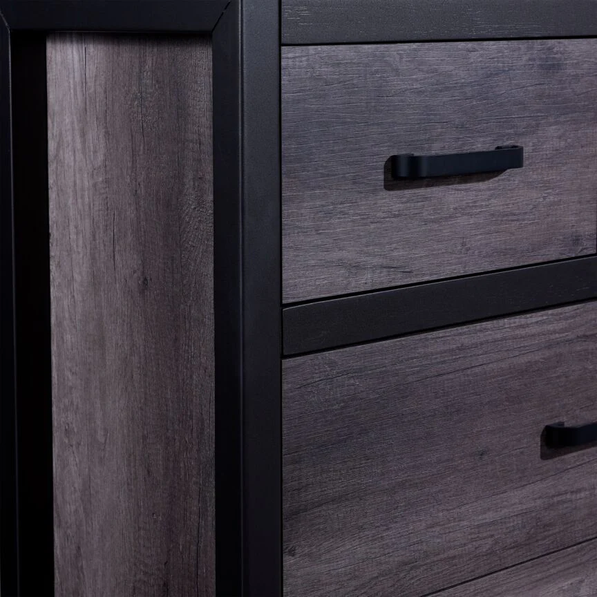 Terra 5-Drawer Chest - Grey - Image 4
