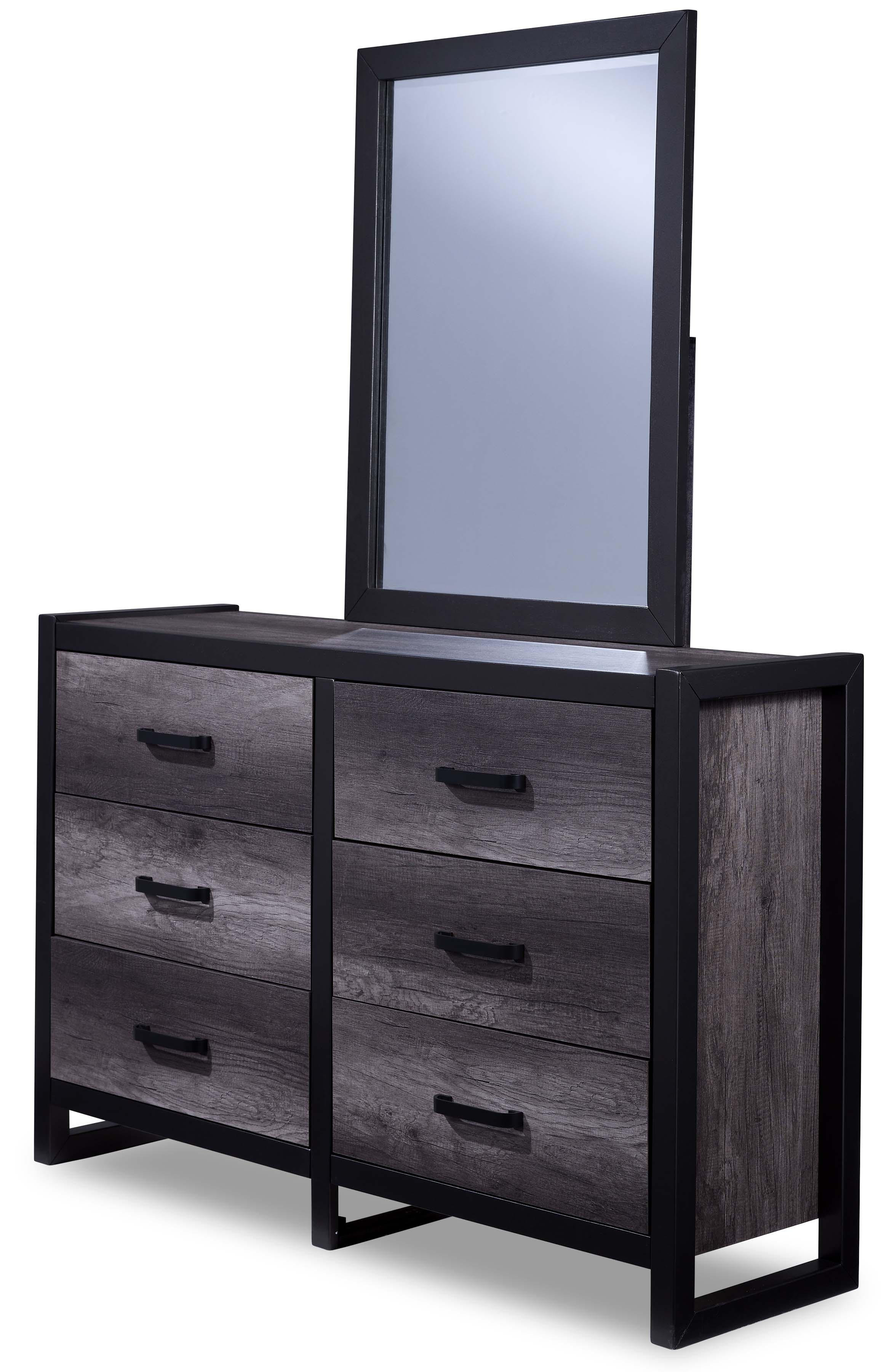 Terra 6-Piece Full Panel Bedroom Package - Grey - Image 4