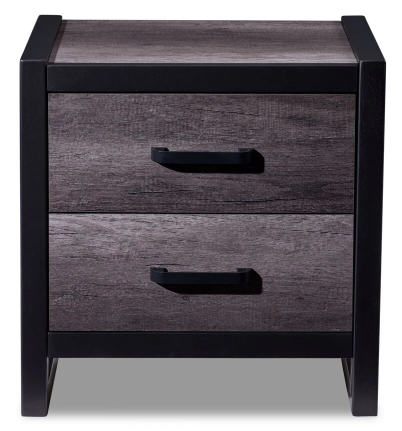 Terra 6-Piece Twin Bookcase Bedroom Package - Grey - Image 9