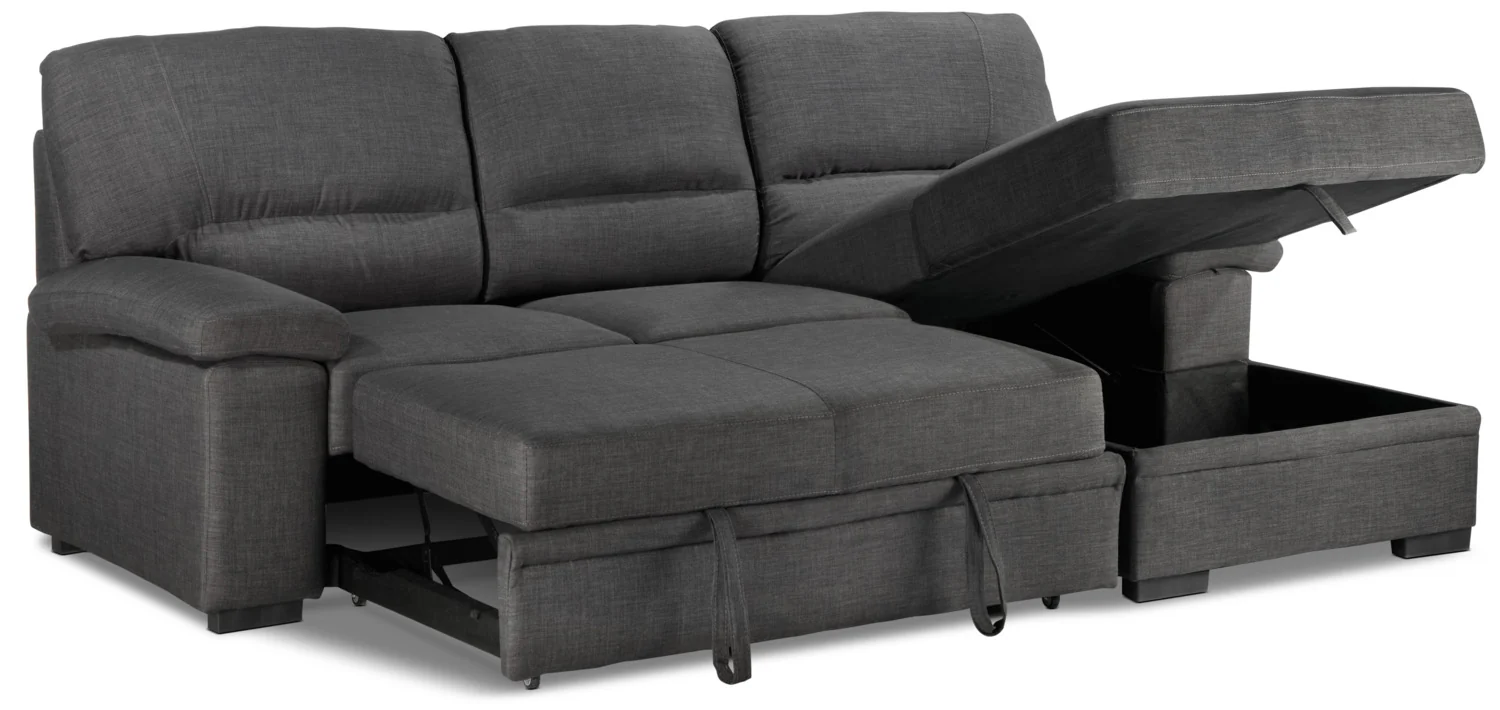 Tessaro Pop-Up Sofa Bed - Charcoal - Image 10