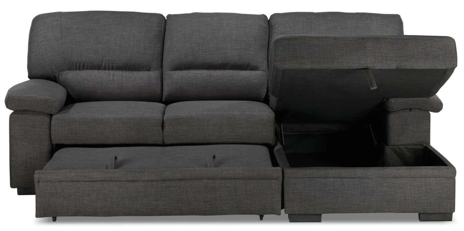 Tessaro Pop-Up Sofa Bed - Charcoal - Image 12