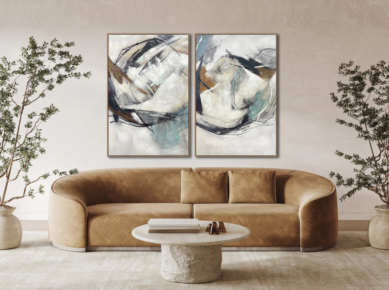 Textured Shift I Wall Art - Neutral - 45 X 30 - Image 2