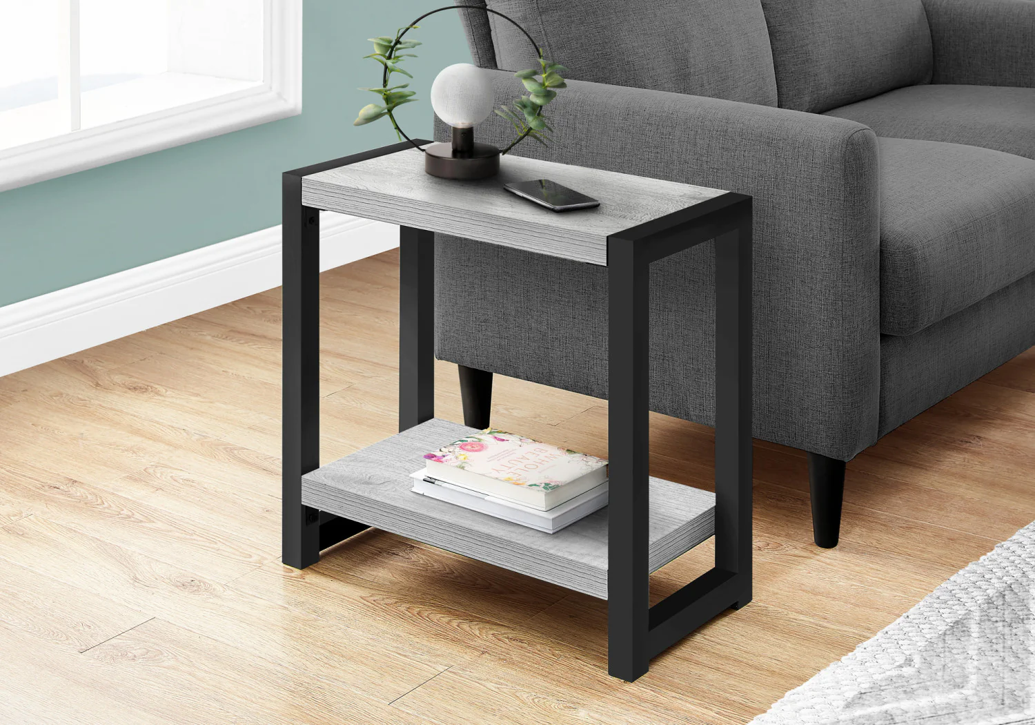 Teya Side Table - Grey - Image 2